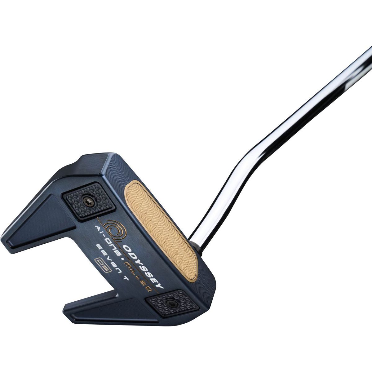 Odyssey Ai-One Milled Seven T DB Double Bend Neck Putter - Blå - Venstre - Str. 34" - Odyssey Ai-ONE Milled (2023) Midsize Hvid/Blå