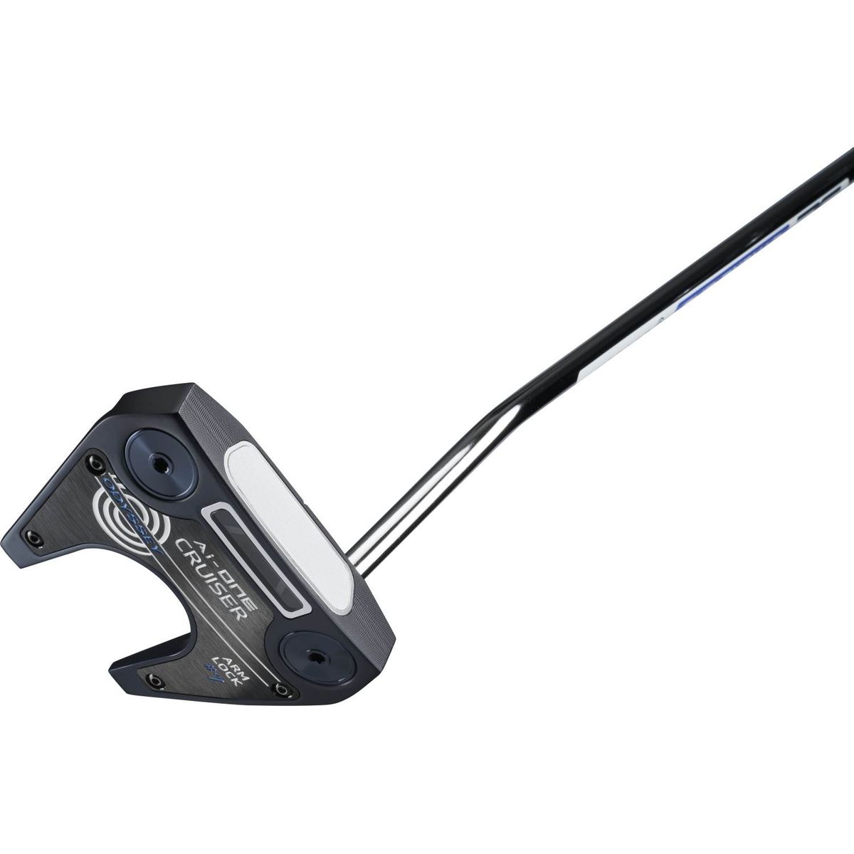 Odyssey Ai-One Cruiser Armlock Seven DB Double Bend Neck Putter - Blå - Højre - Str. 40" - Odyssey Ai-ONE Cruiser Armlock (2024) Standard Hvid/Blå