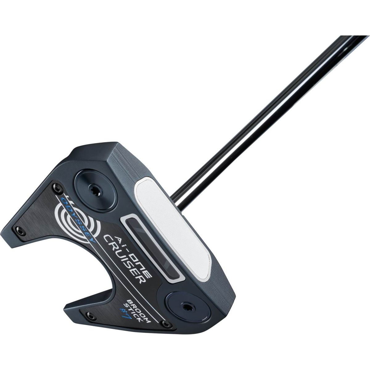 Odyssey Ai-One Cruiser Broomstick Straight Neck Herre Putter - Blå - Højre - Str. 48" - Odyssey Ai-ONE Broomstick (2024) Standard Blå/Hvid