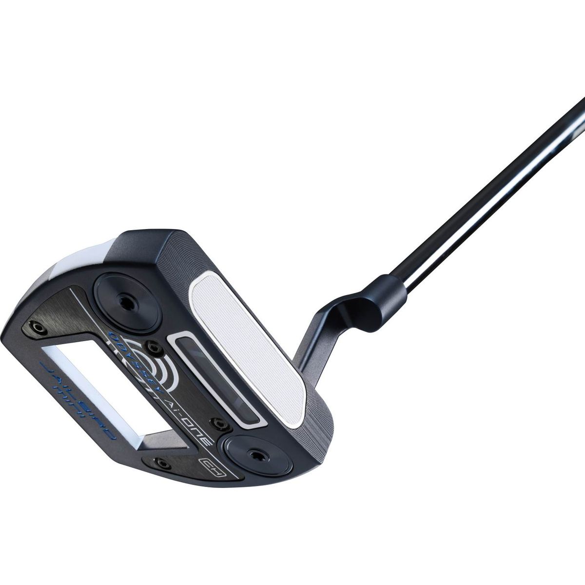 Odyssey Ai-One Jailbird Mini CH Plumber Neck Putter - Blå/Hvid - Højre - Str. 35" - Odyssey Ai-ONE (2023) Midsize Hvid/Blå