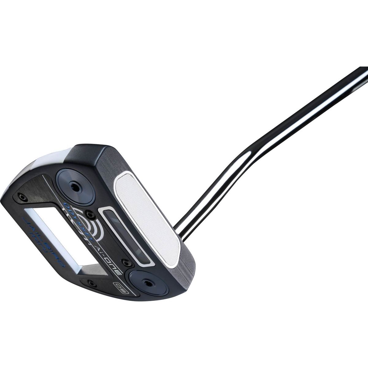 Odyssey Ai-One Jailbird Mini DB Double Bend Neck Putter - Blå/Hvid - Højre - Str. 34" - Odyssey Ai-ONE (2023) Midsize Hvid/Blå