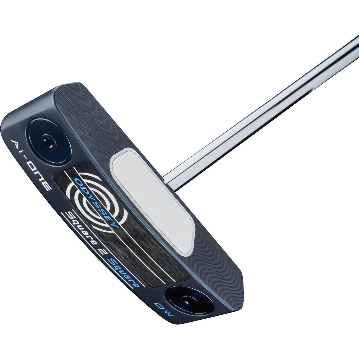 Odyssey Ai-One Square 2 Square Double Wide Straight Neck Putter - Blå - Højre - Str. 33" - Odyssey Ai-ONE Square 2 Square (2024) Oversize Hvid/Blå