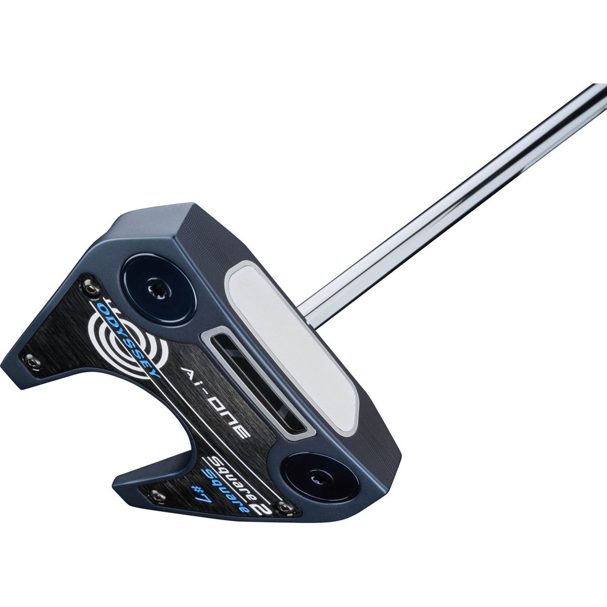 Odyssey Ai-One Square 2 Square Seven Straight Neck Putter - Blå - Højre - Str. 34" - Odyssey Ai-ONE Square 2 Square (2024) Oversize Hvid/Blå