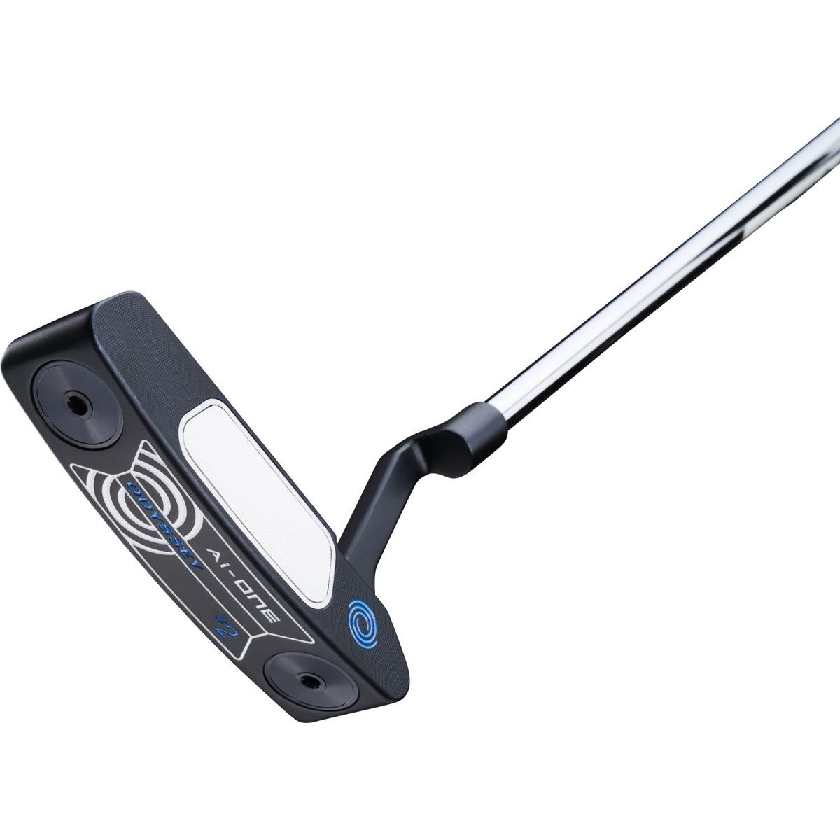 Odyssey Ai-One Two CH Plumber Neck Putter - Blå - Højre - Str. 33" - Odyssey Ai-ONE (2023) Midsize Hvid/Blå