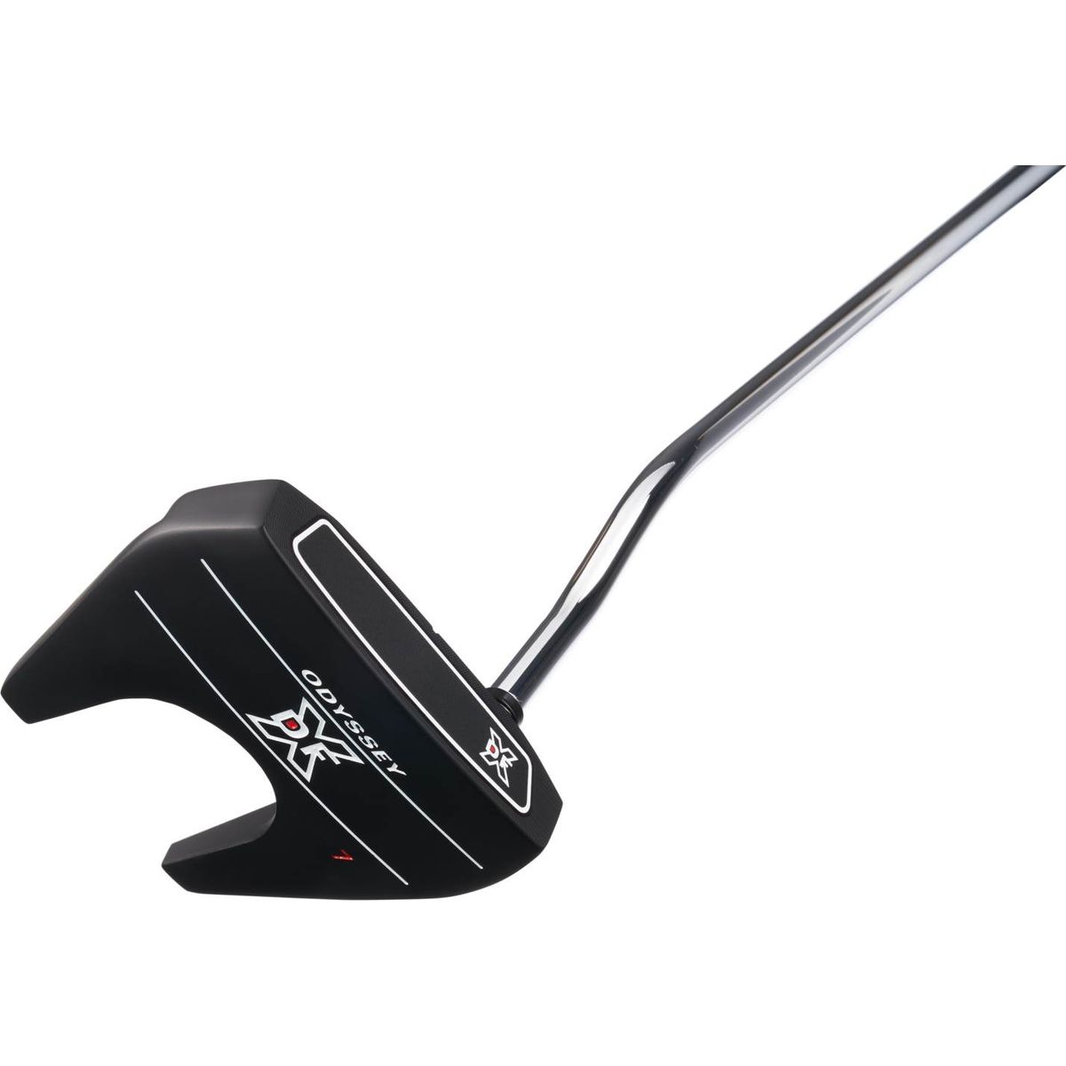 Odyssey DFX 7 Double Bend Neck Putter - Sort - Venstre - Str. 33" - Odyssey Oversize (2022) Oversize Sort/Rød