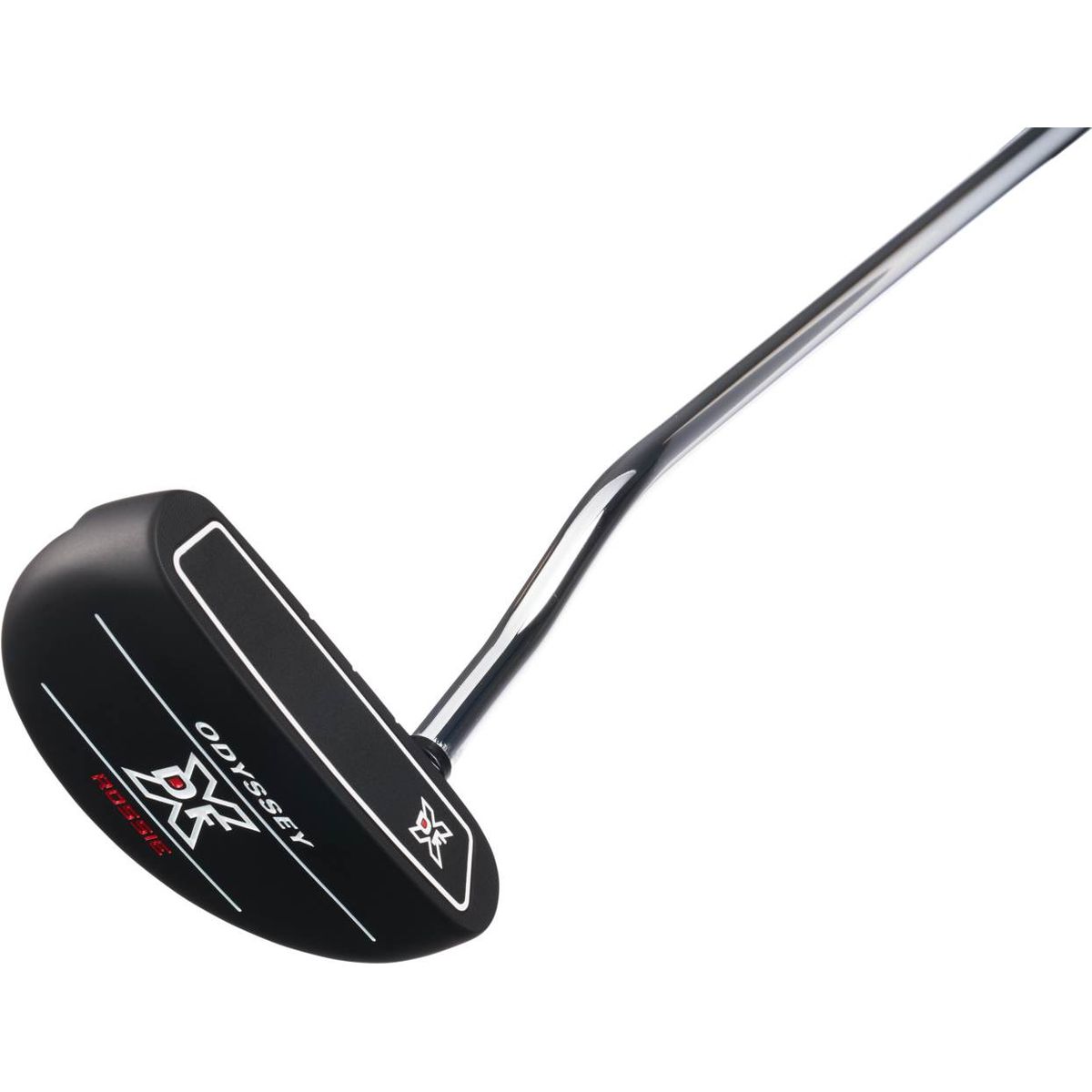 Odyssey DFX Rossie Double Bend Neck Putter - Sort - Højre - Str. 34" - Odyssey Pistol (2022) Midsize Sølv/Sort