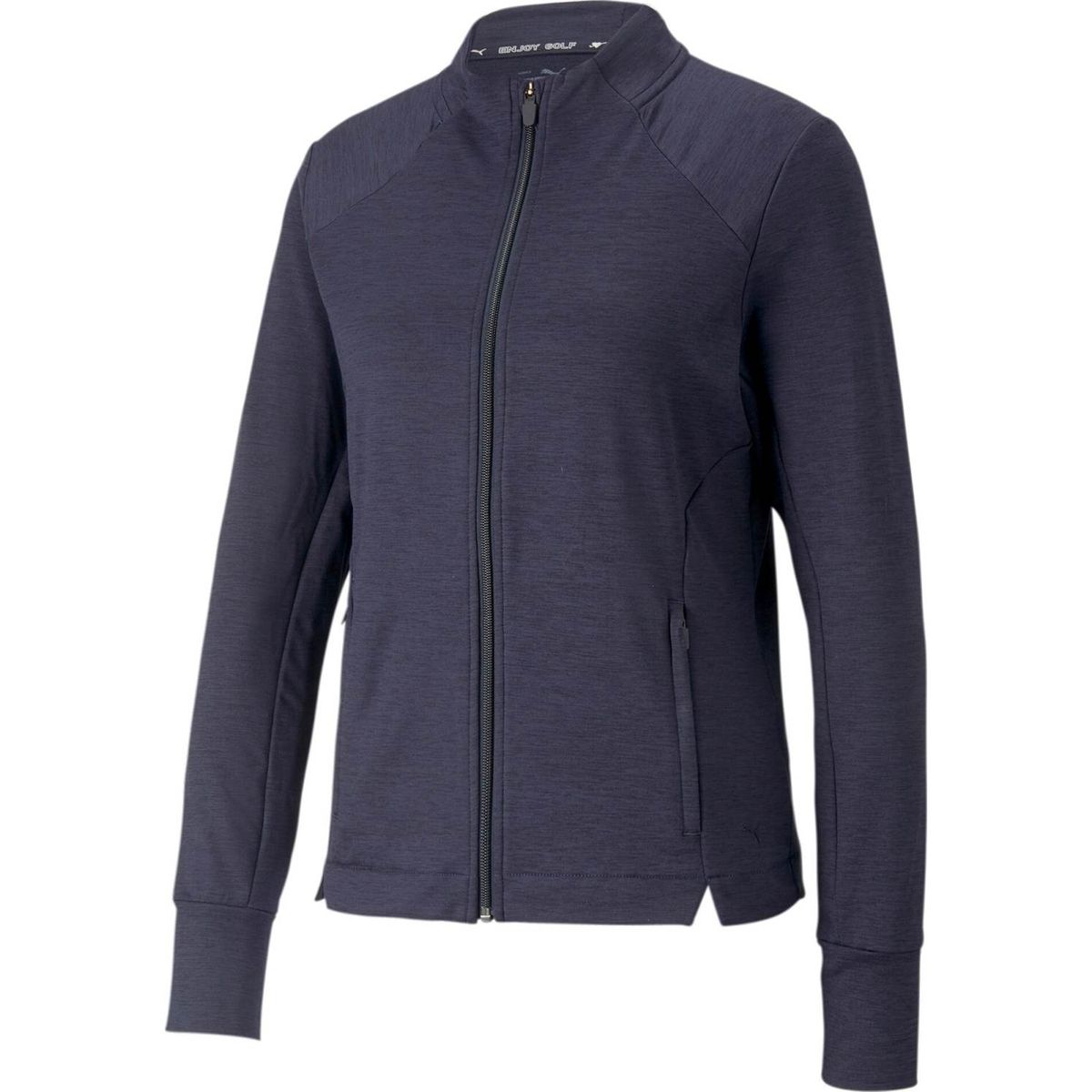 Puma Cloudspun Heather Full Zip Dame Jakke - Navy Blazer Heather - Str. XL