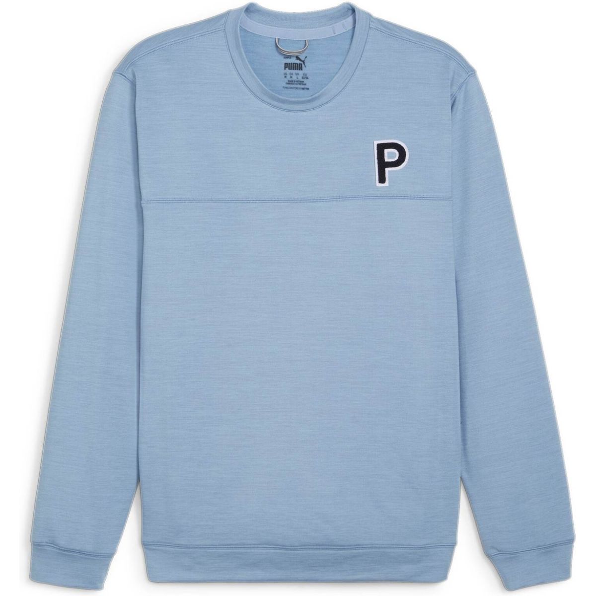 Puma Cloudspun Patch (2024) Herre Pullover - Zen Blue Heather - Str. L