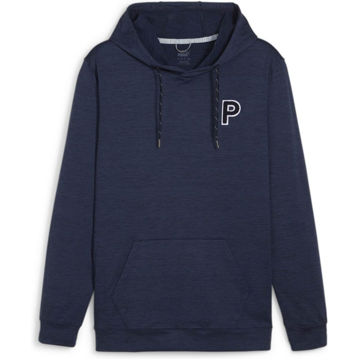 Puma Cloudspun Patch Hoodie (2024) Herre Pullover - Deep Navy Heather - Str. L