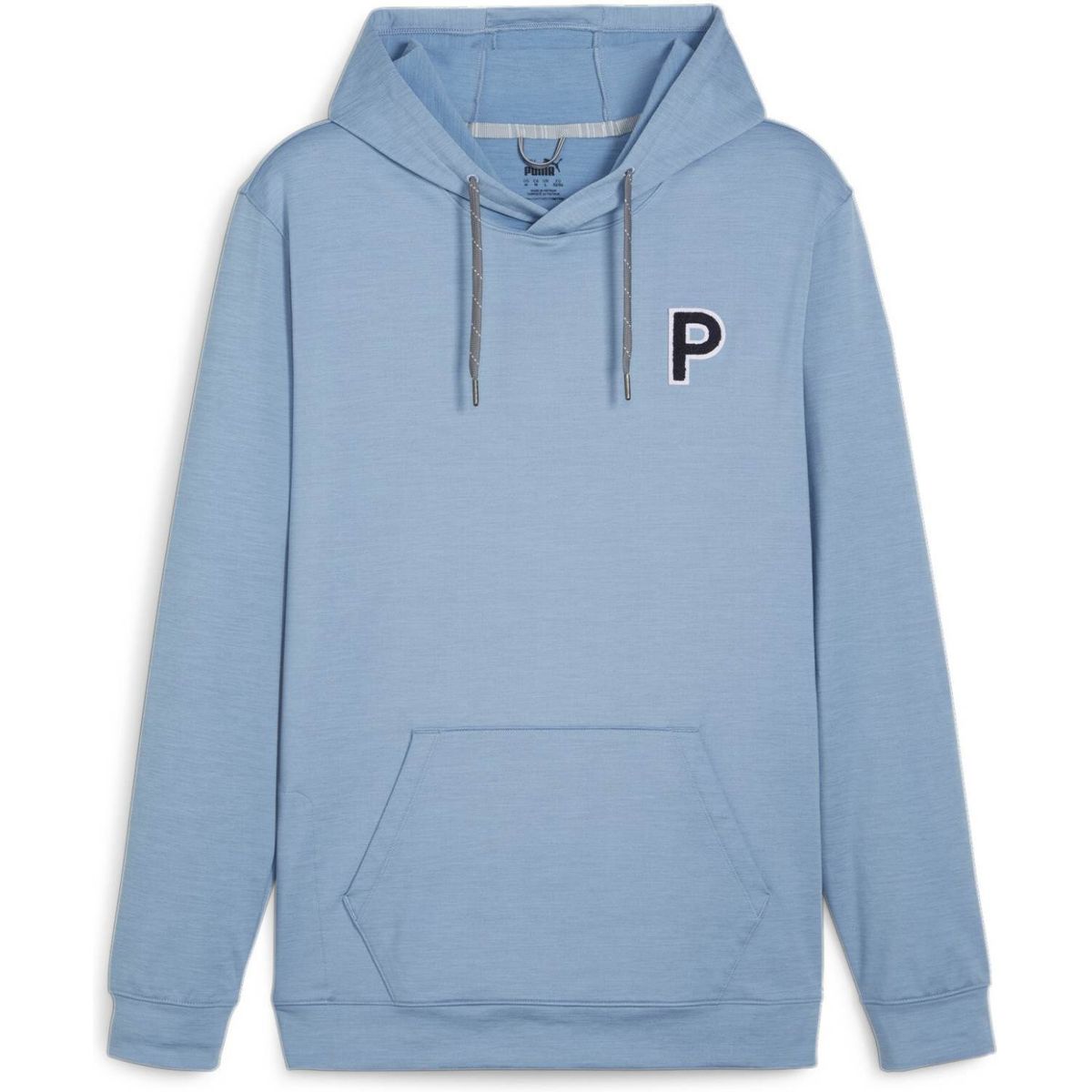 Puma Cloudspun Patch Hoodie (2024) Herre Pullover - Zen Blue Heather - Str. S