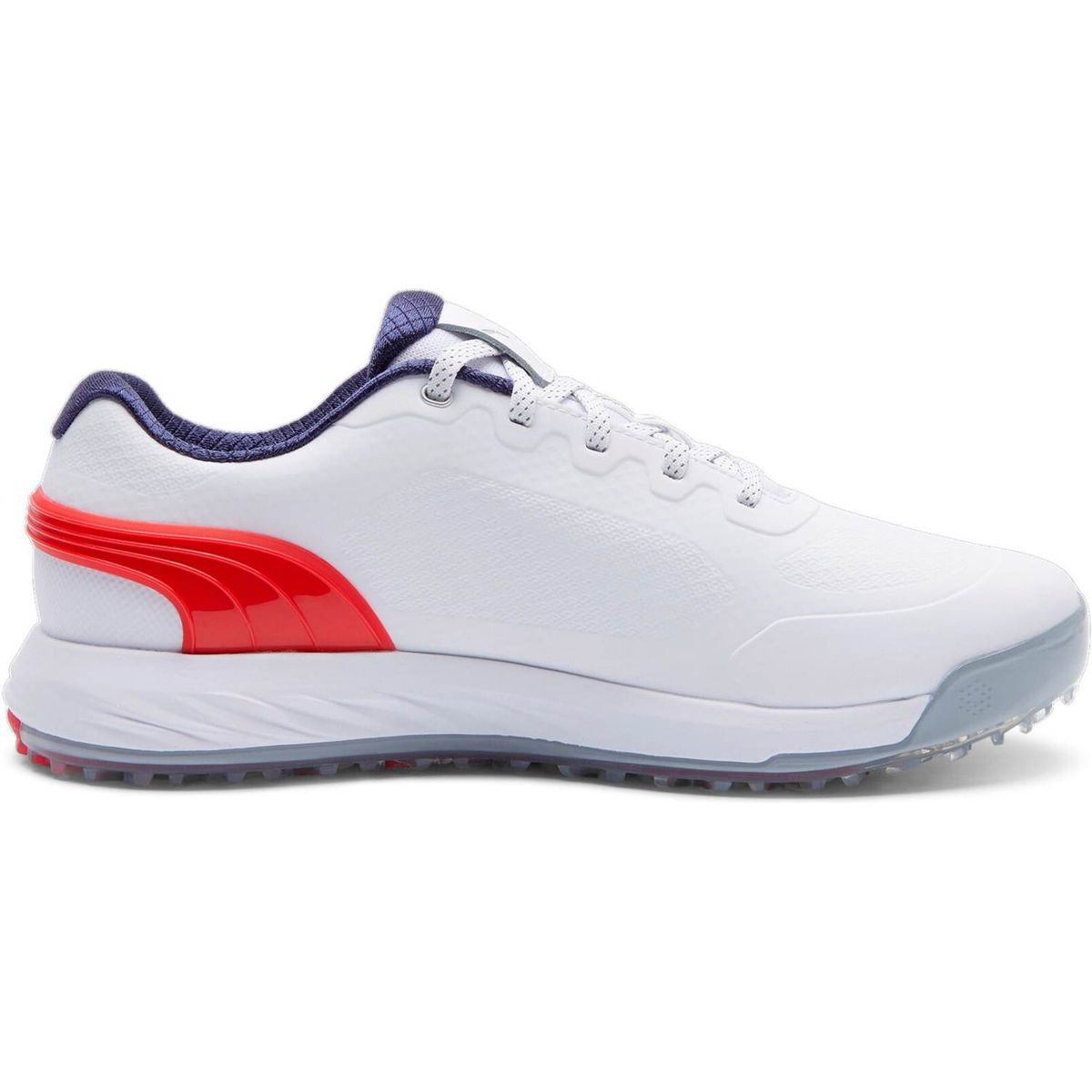 Puma Alphacat Nitro Vandtætte Herre Golfsko Uden Spikes - Puma White/For All Time Red/Puma Navy - Str. 48 1/2 Normal