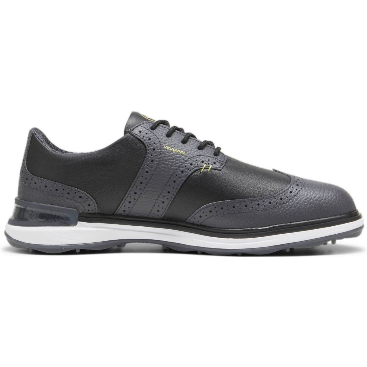 Puma Avant Wingtip Vandtætte Herre Golfsko Uden Spikes - Strong Gray/Puma Black - Str. 42 Normal