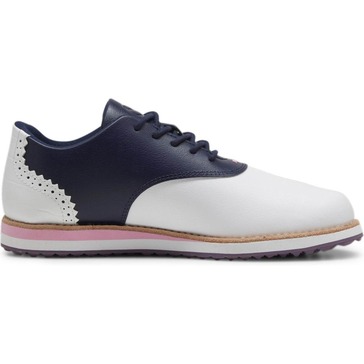 Puma Avant Vandtætte Dame Golfsko Uden Spikes - Puma White/Deep Navy - Str. 41 Normal