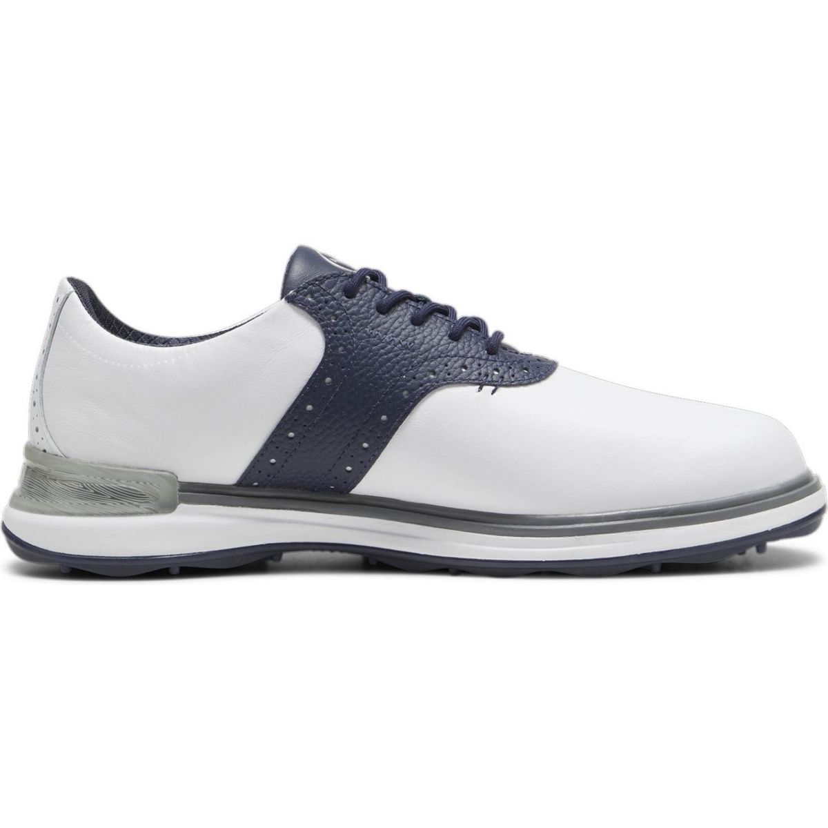 Puma Avant Vandtætte Herre Golfsko Uden Spikes - Puma White/Deep Navy/Speed Blue - Str. 42 1/2 Normal