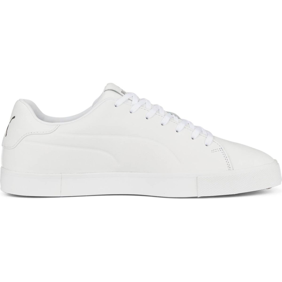 Puma Fusion Classic Vandtætte Herre Golfsko Uden Spikes - Puma White/Puma White - Str. 46 1/2 Normal