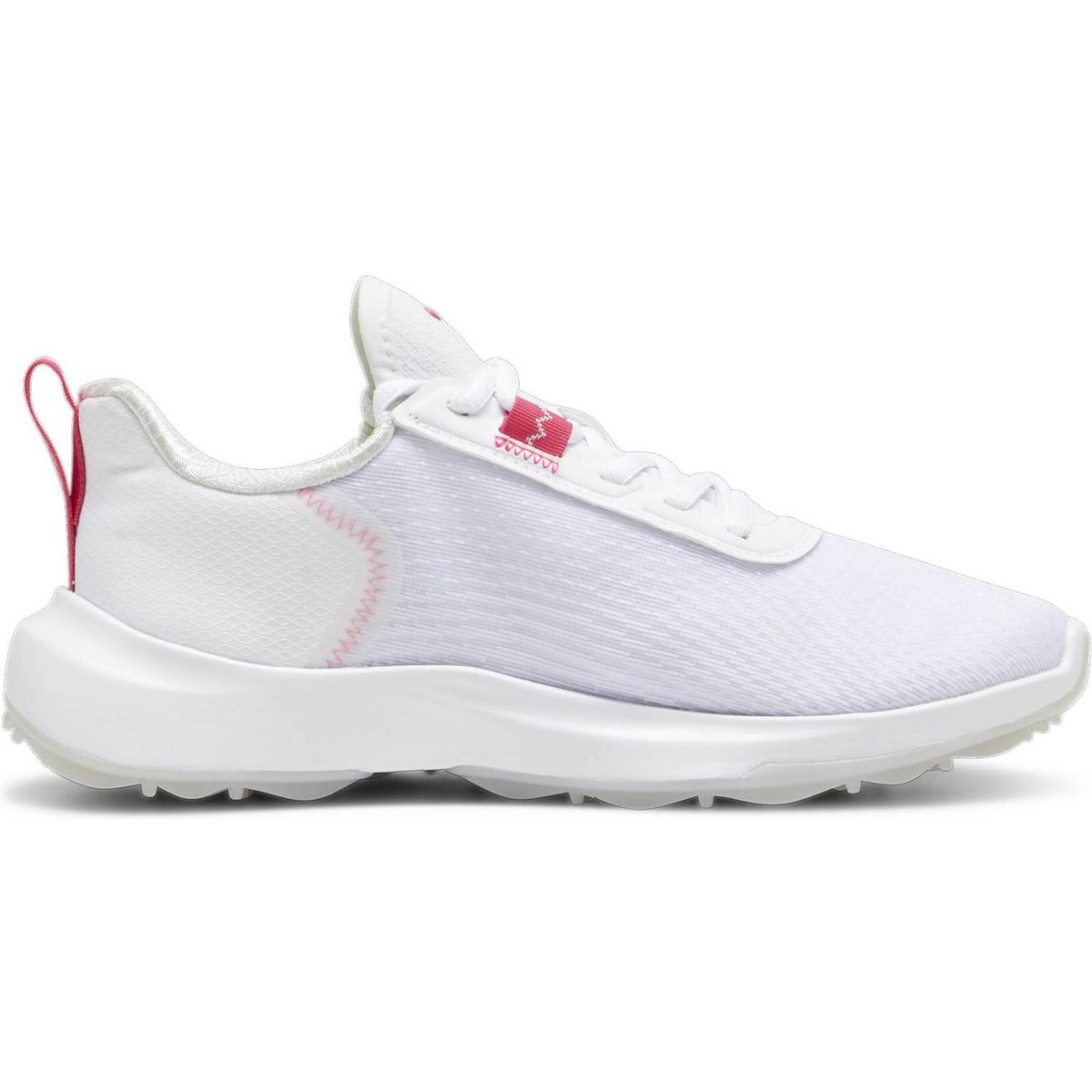 Puma Fusion Crush Sport Vandtætte Dame Golfsko Uden Spikes - Puma White/Garnet Rose - Str. 42 Normal