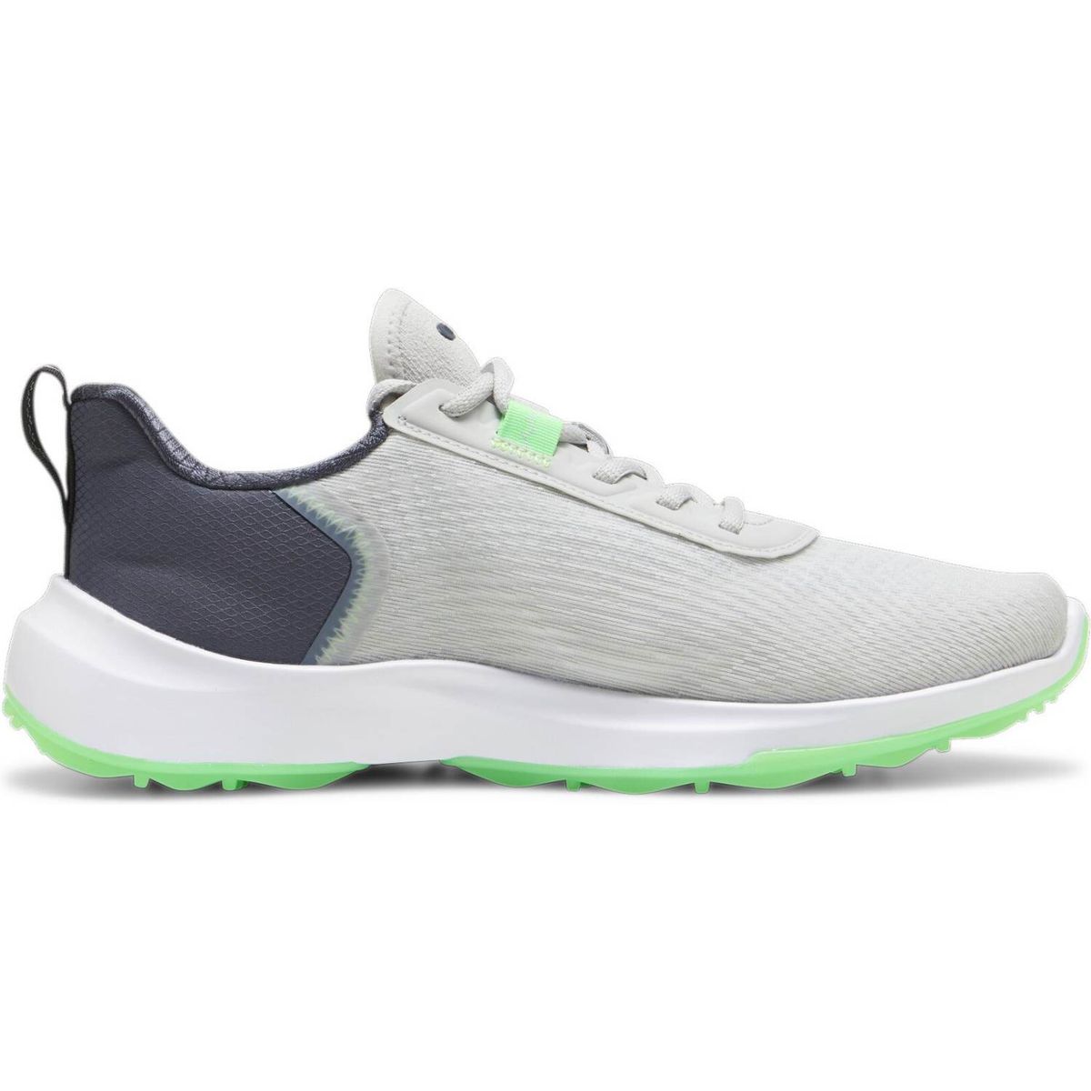 Puma Fusion Crush Sport Vandtætte Herre Golfsko Uden Spikes - Ash Gray/Strong Gray/Fluro Green Pes - Str. 43 Normal