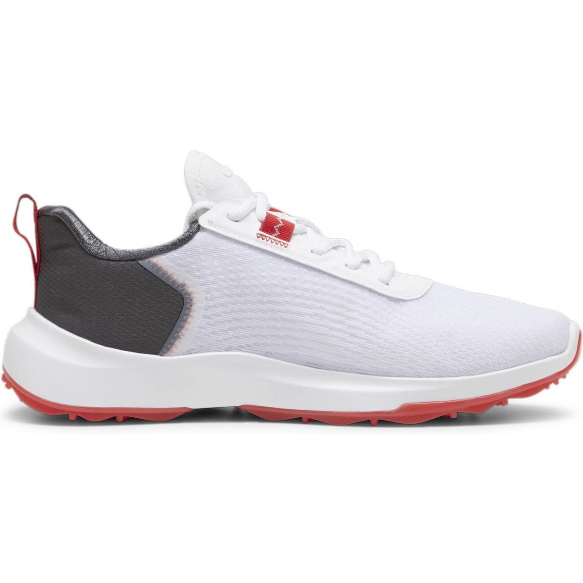 Puma Fusion Crush Sport Vandtætte Herre Golfsko Uden Spikes - Puma White/Dark Coal - Str. 39 Normal