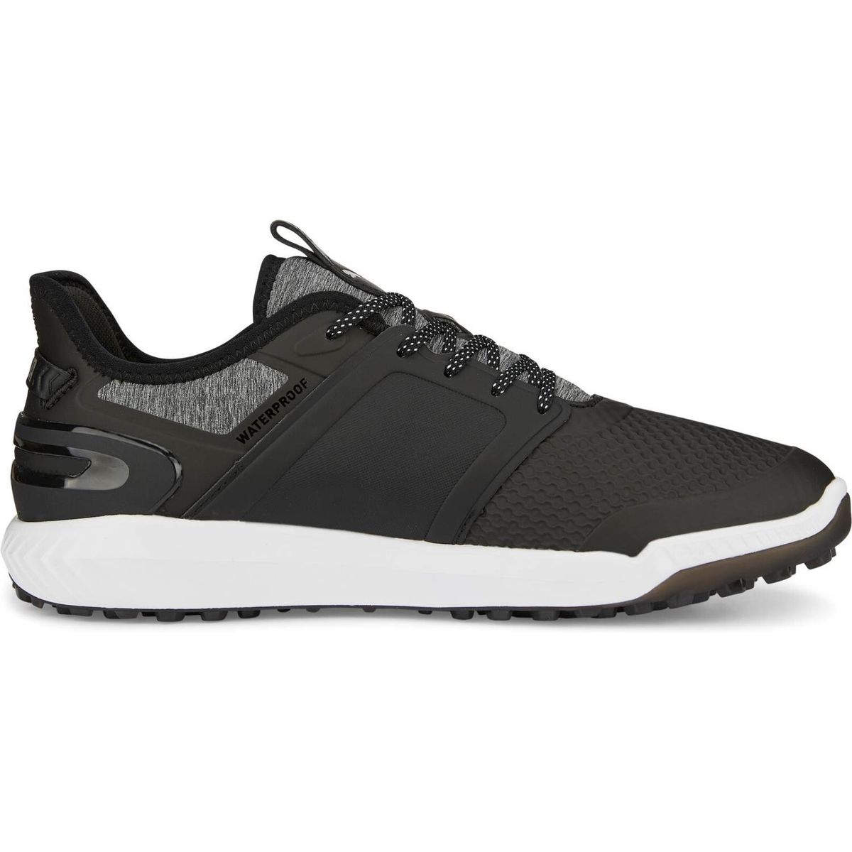 Puma Ignite Elevate Vandtætte Herre Golfsko Uden Spikes - Puma Black/Puma Silver - Str. 44 1/2 Normal