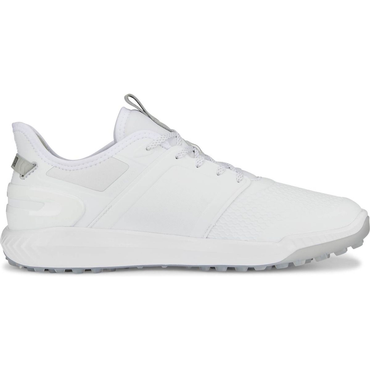 Puma Ignite Elevate Vandtætte Herre Golfsko Uden Spikes - Puma White/Puma Silver - Str. 44 1/2 Normal