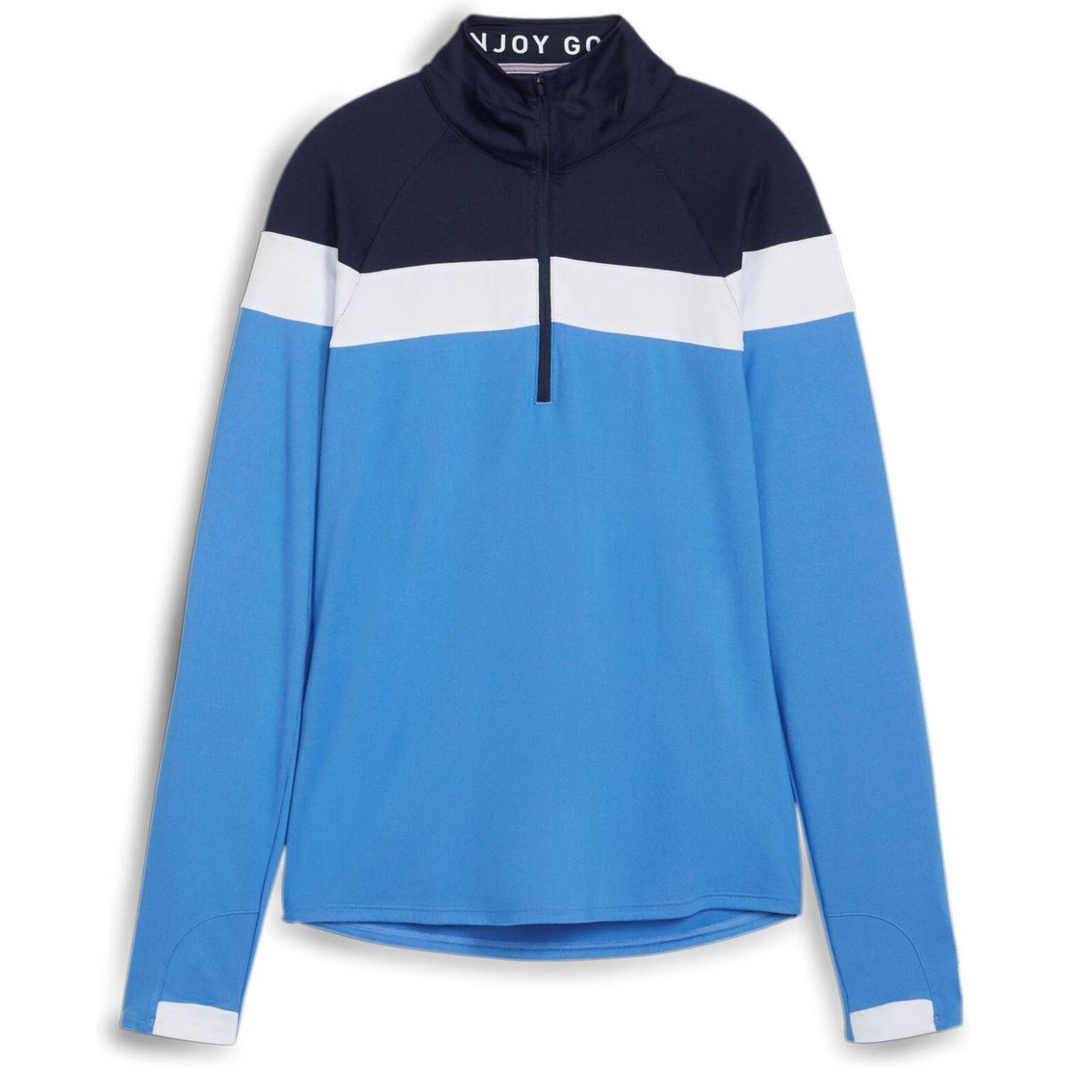 Puma Lightweight 1/4 Zip Dame Pullover - Deep Navy/Blue Skies - Str. S