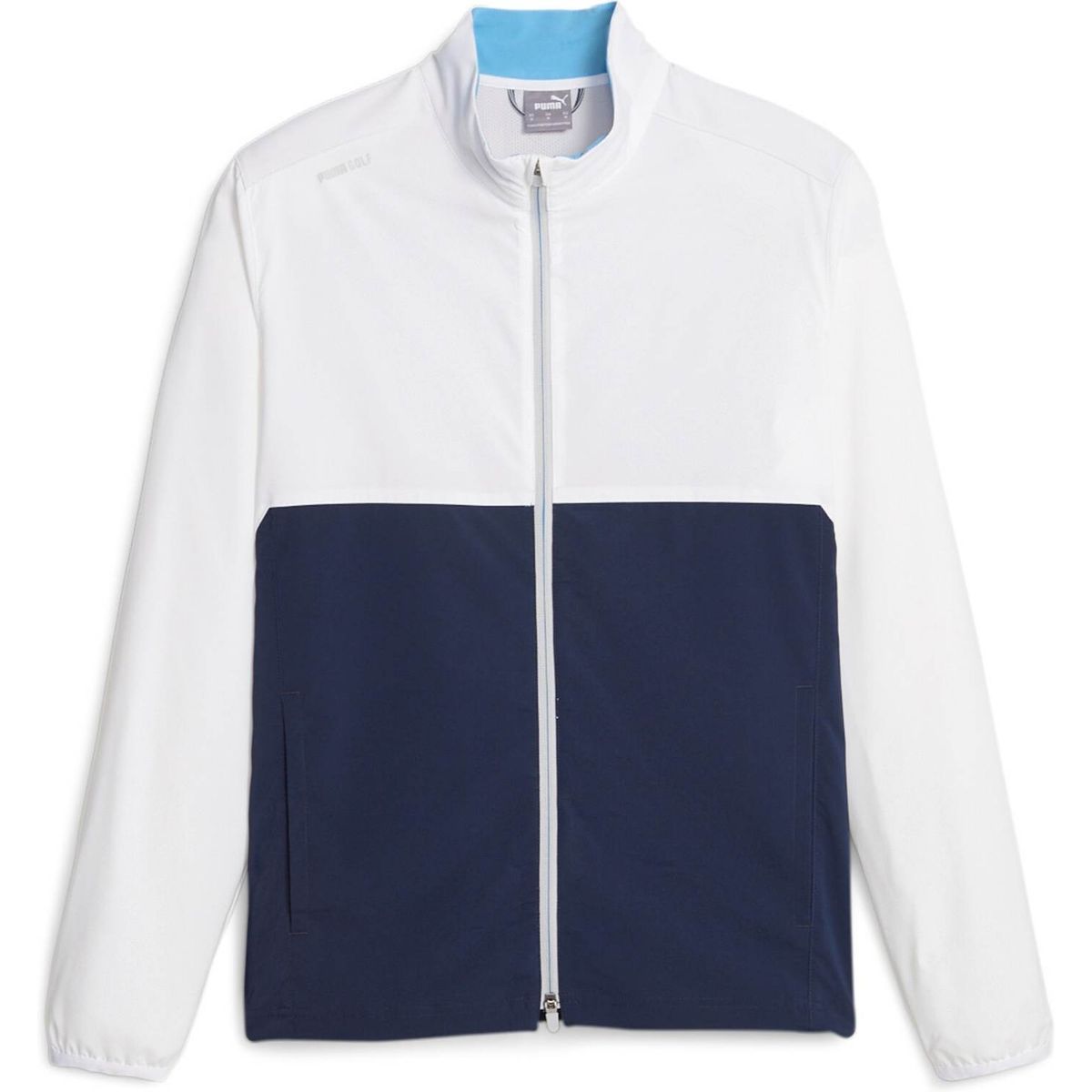 Puma Monterey Wind Jacket Herre Jakke - White Glow/Navy Blazer - Str. XXXL