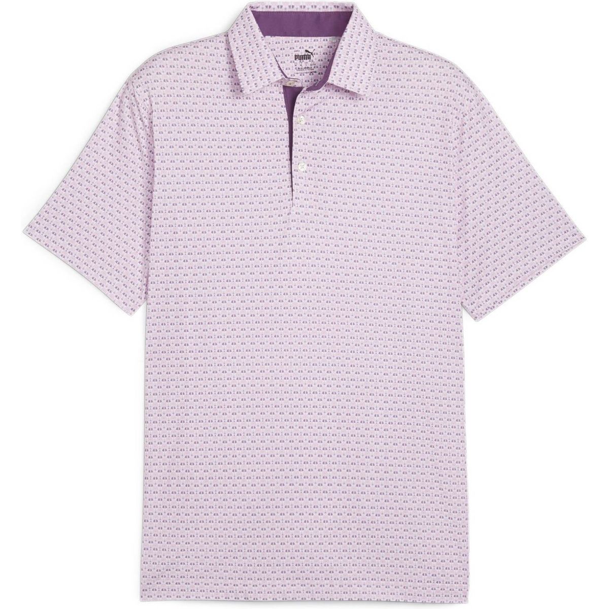 Puma Mattr Palm Deco (2024) Herre Poloshirt - Crushed Berry/Pink Icing - Str. XL