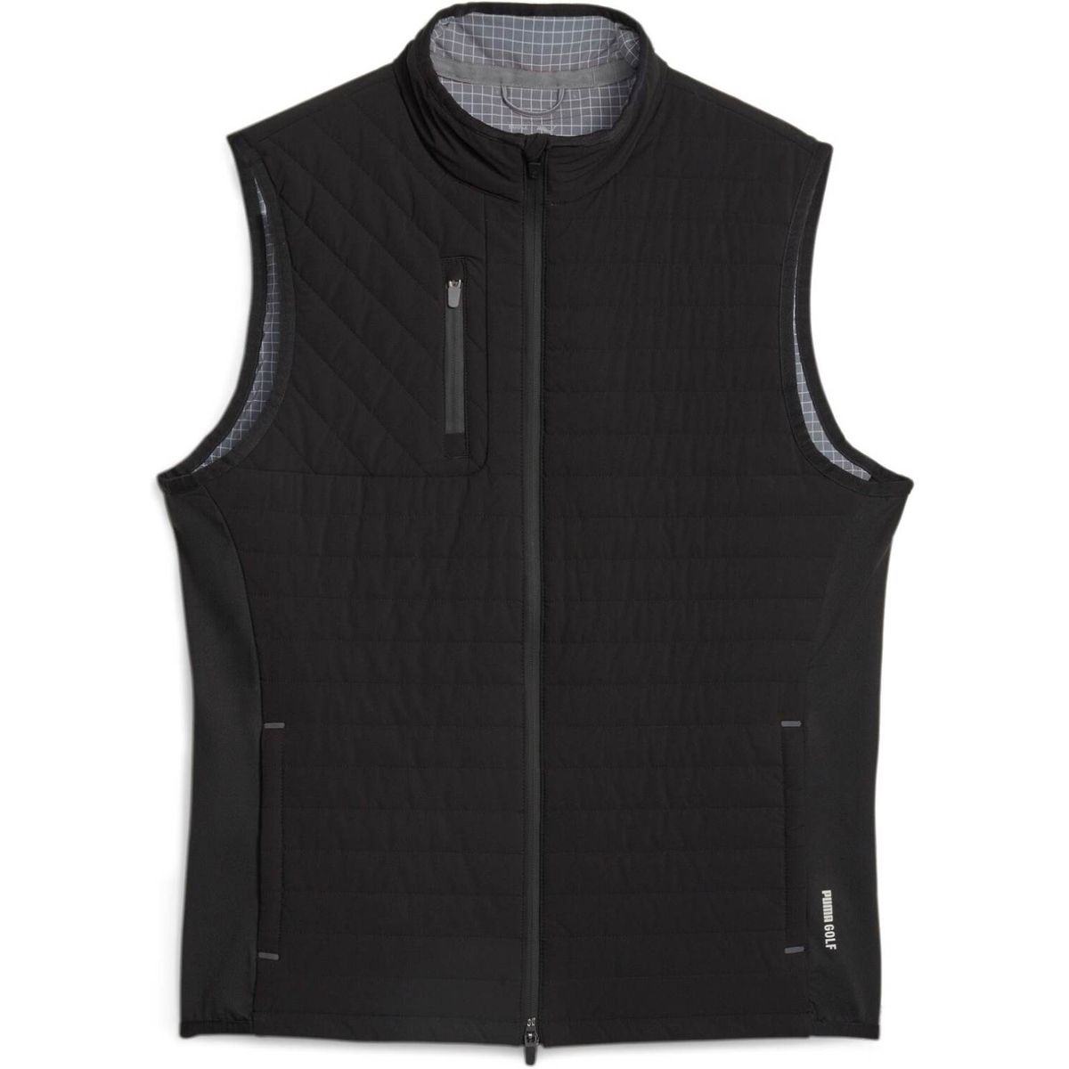 Puma Scotia Quilted Herre Vest - Puma Black/Slate Sky - Str. S