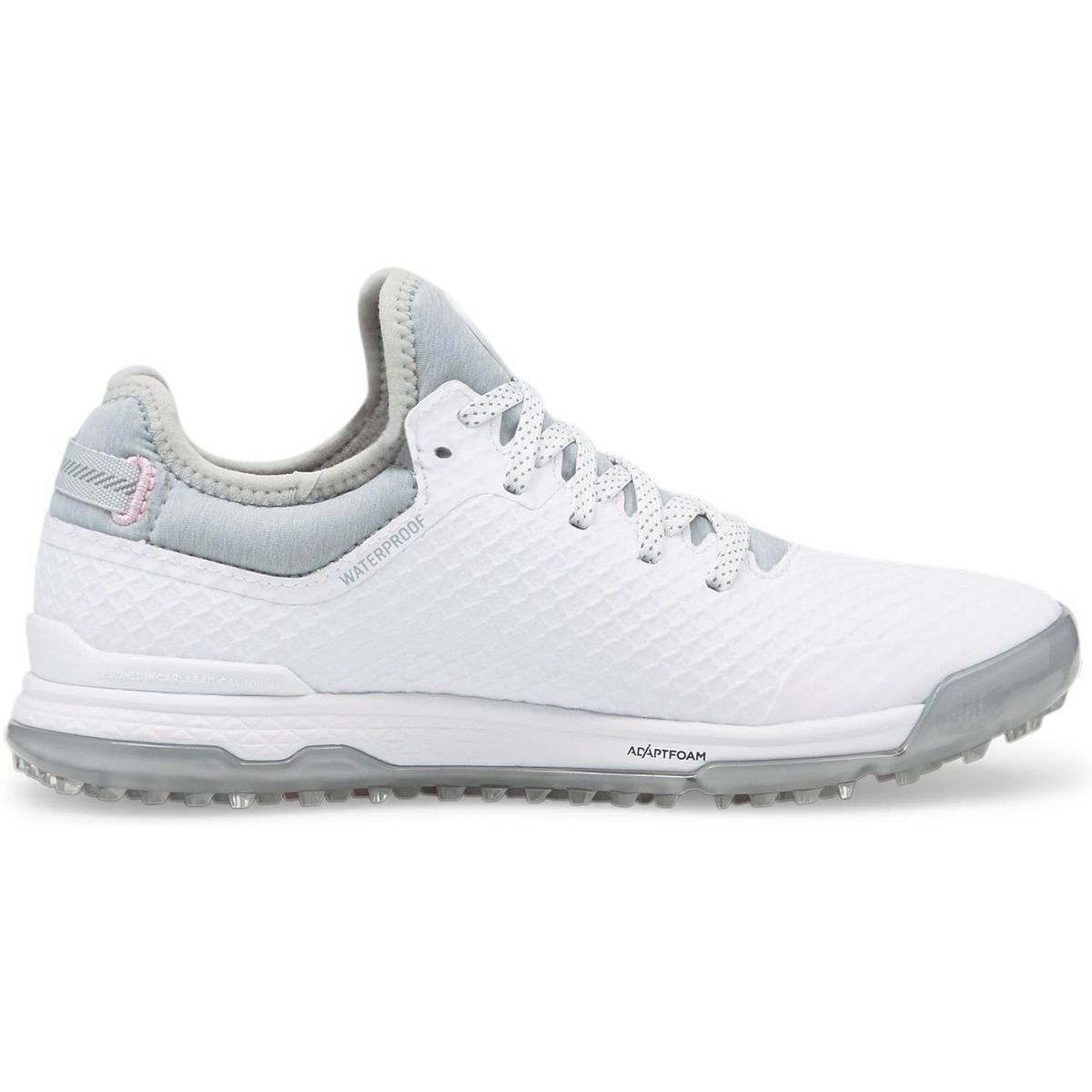 Puma Proadapt Alphacat Vandtætte Dame Golfsko Uden Spikes - Puma White/Puma Silver/Pink Lady - Str. 39 Normal