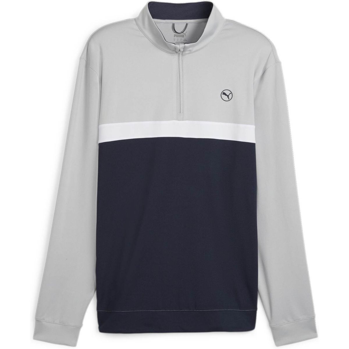 Puma Pure Colorblock (2024) Herre Pullover - Ash Gray/Deep Navy - Str. XS