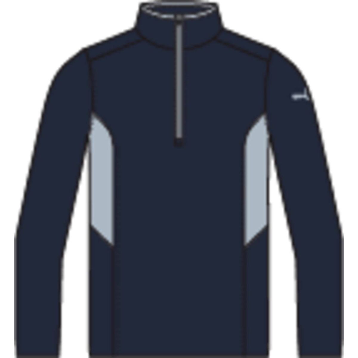 Puma Rotation 1/4 Zip Herre Pullover - Navy Blazer - Str. XXXL