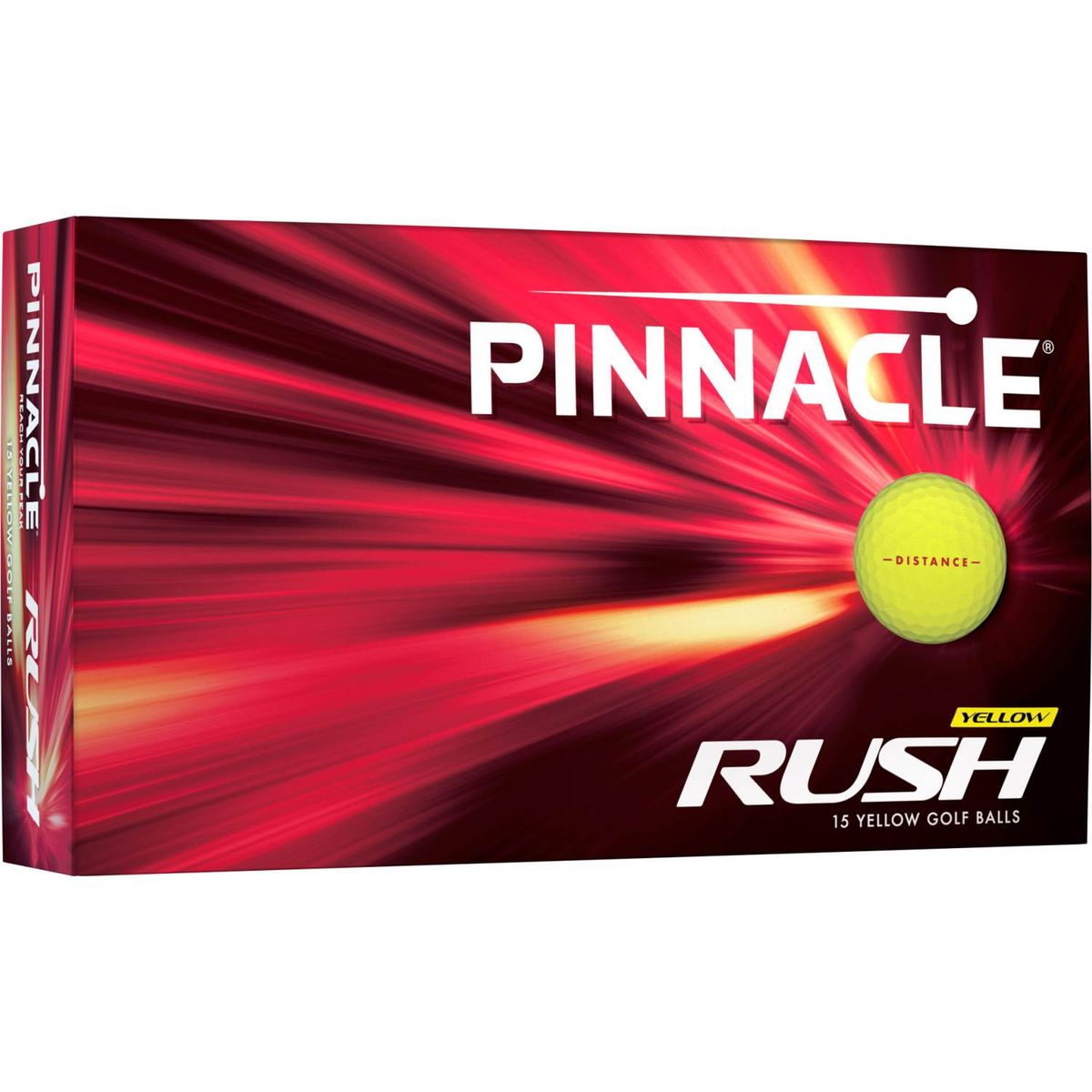 Pinnacle Rush (15 stk) (2023) Golfbolde - Gul