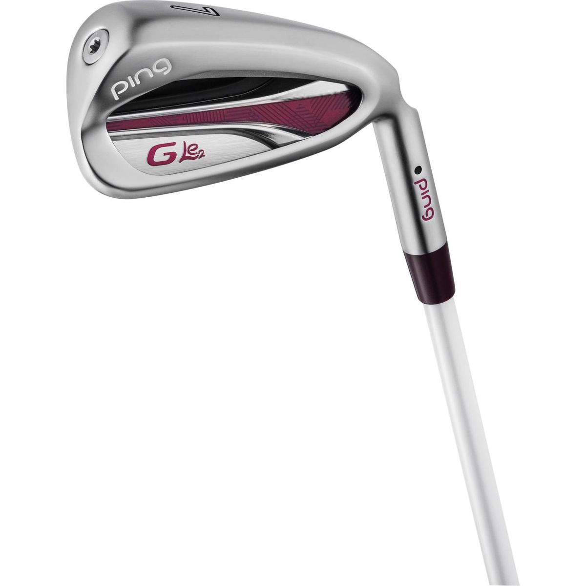 Ping G Le2 Dame Jernsæt - Chrome - Højre - 7-9, PW, SW - Ping ULT Dame Lite Grafit