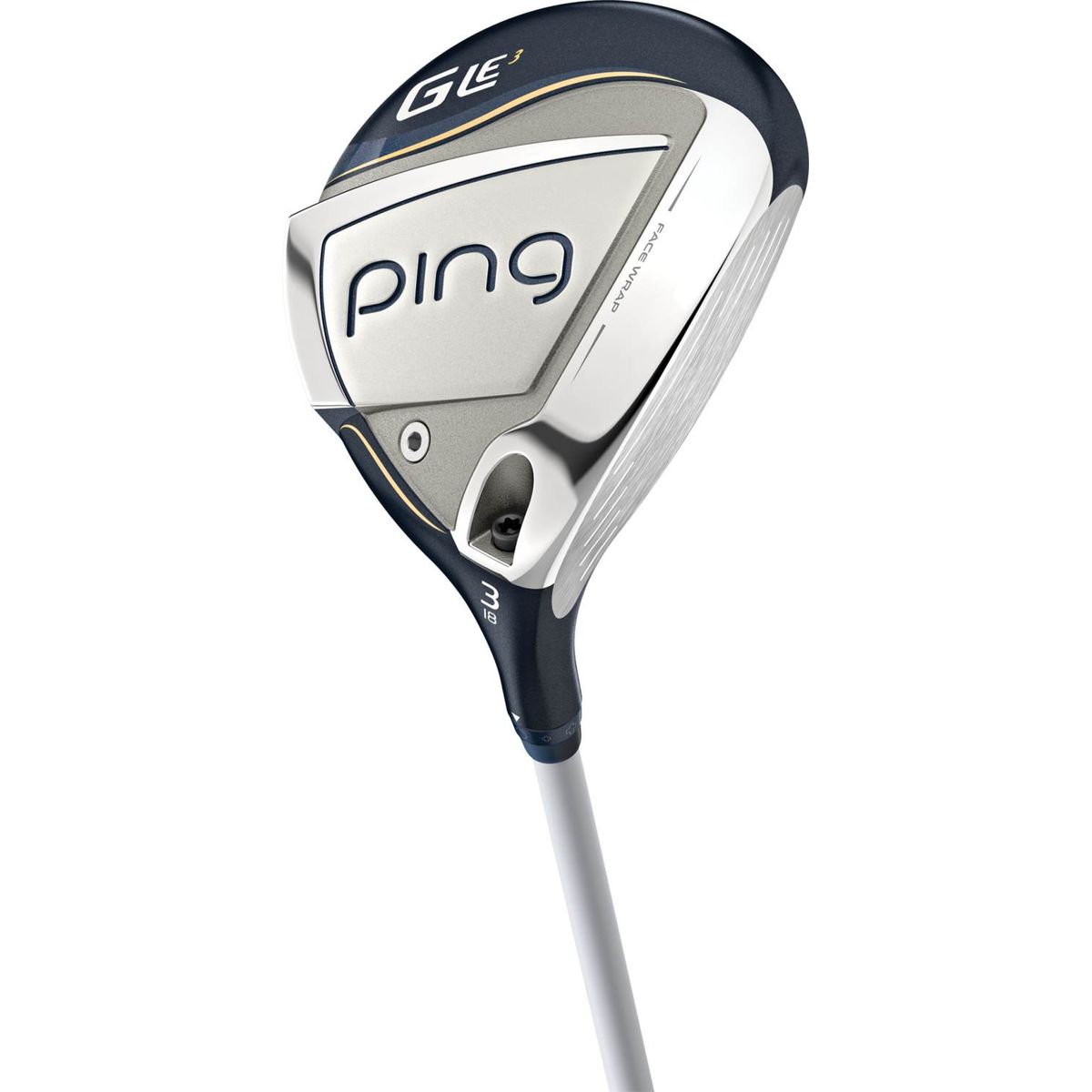 Ping G Le3 Dame Fairwaykølle - Navy - Højre - 18.0° (3 Kølle) - Ping ULT250 F Dame Ultra Lite Grafit