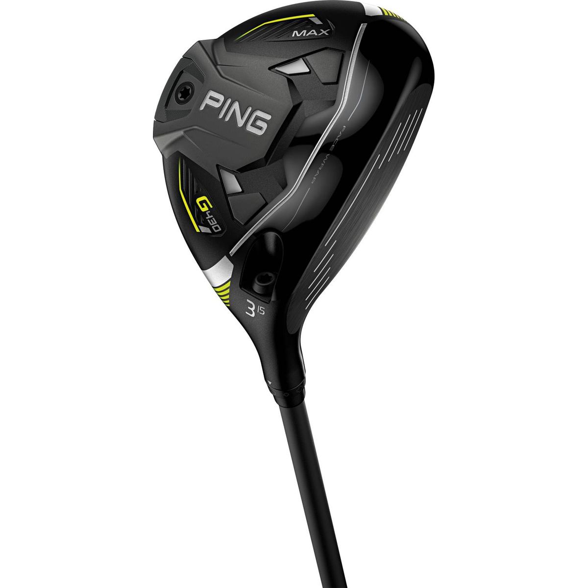 Ping G430 Max Herre Fairwaykølle - Sort - Højre - 18.0° (5 Kølle) - Mitsubishi Chemical Kai´li White 70 X-Stiff Grafit