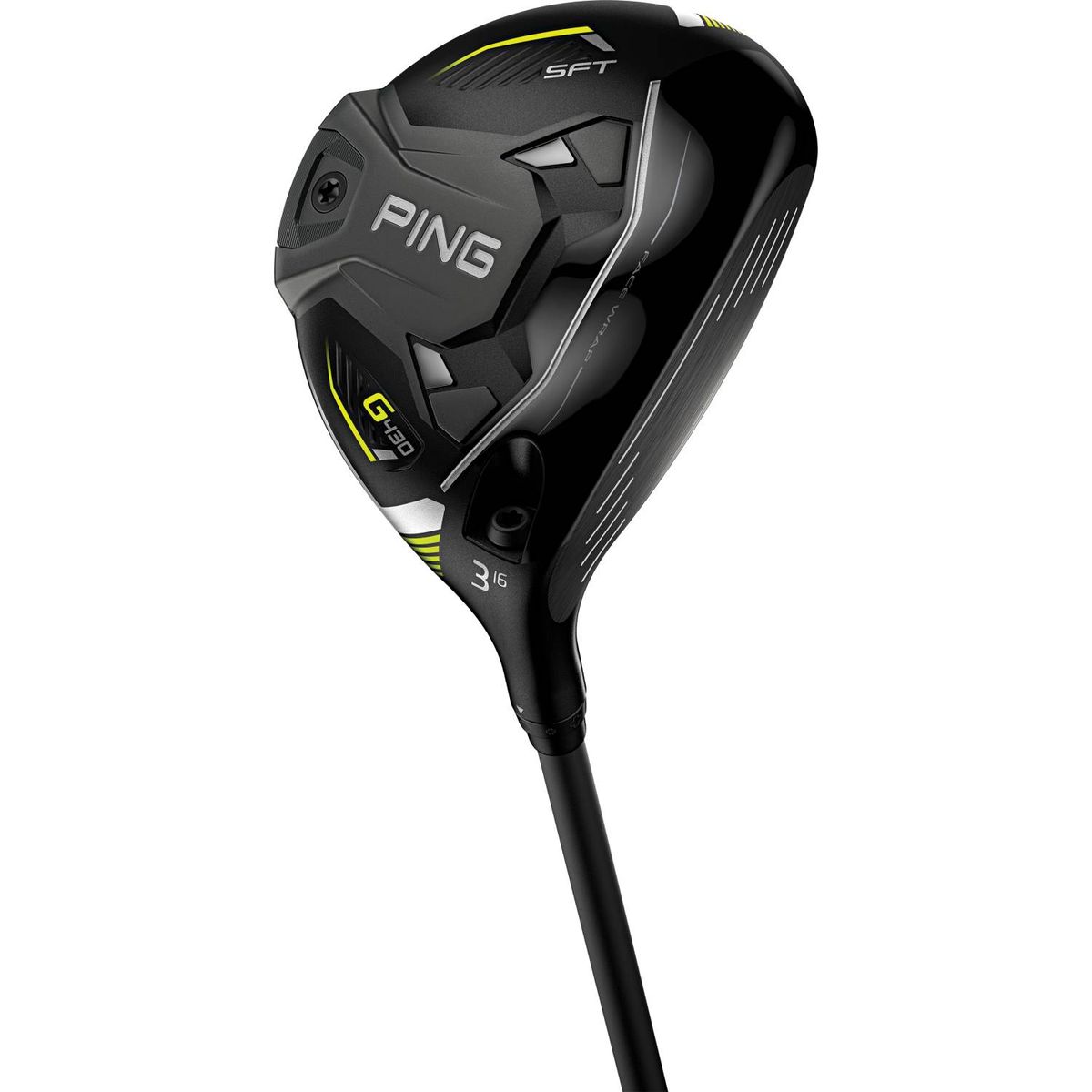 Ping G430 SFT Herre Fairwaykølle - Sort - Venstre - 16.0° (3 Kølle) - True Temper Project X - HZRDUS Smoke Red RDX 60 Stiff 6.0 Grafit