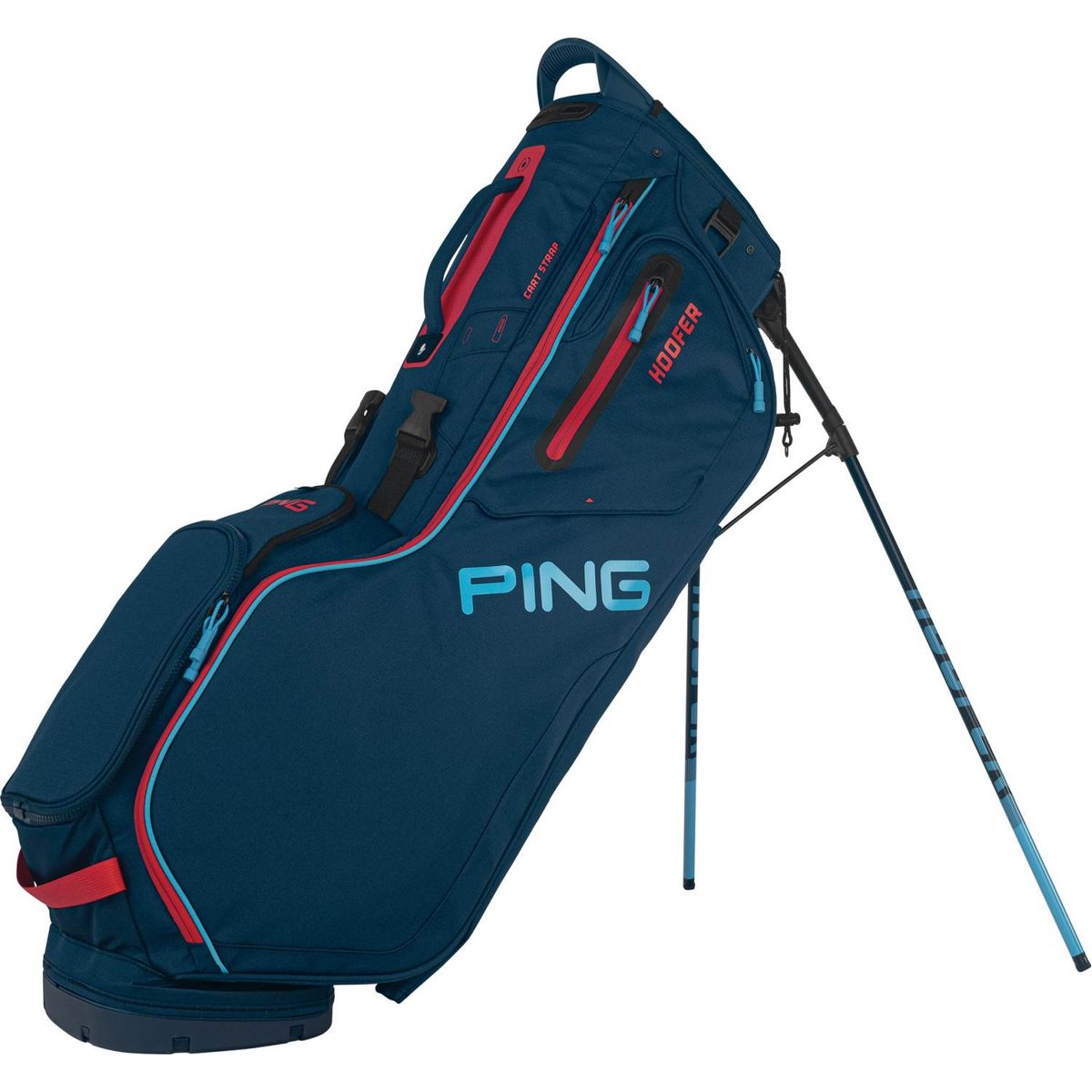 Ping Hoofer Bærebag - Navy/Bright Blue/Red