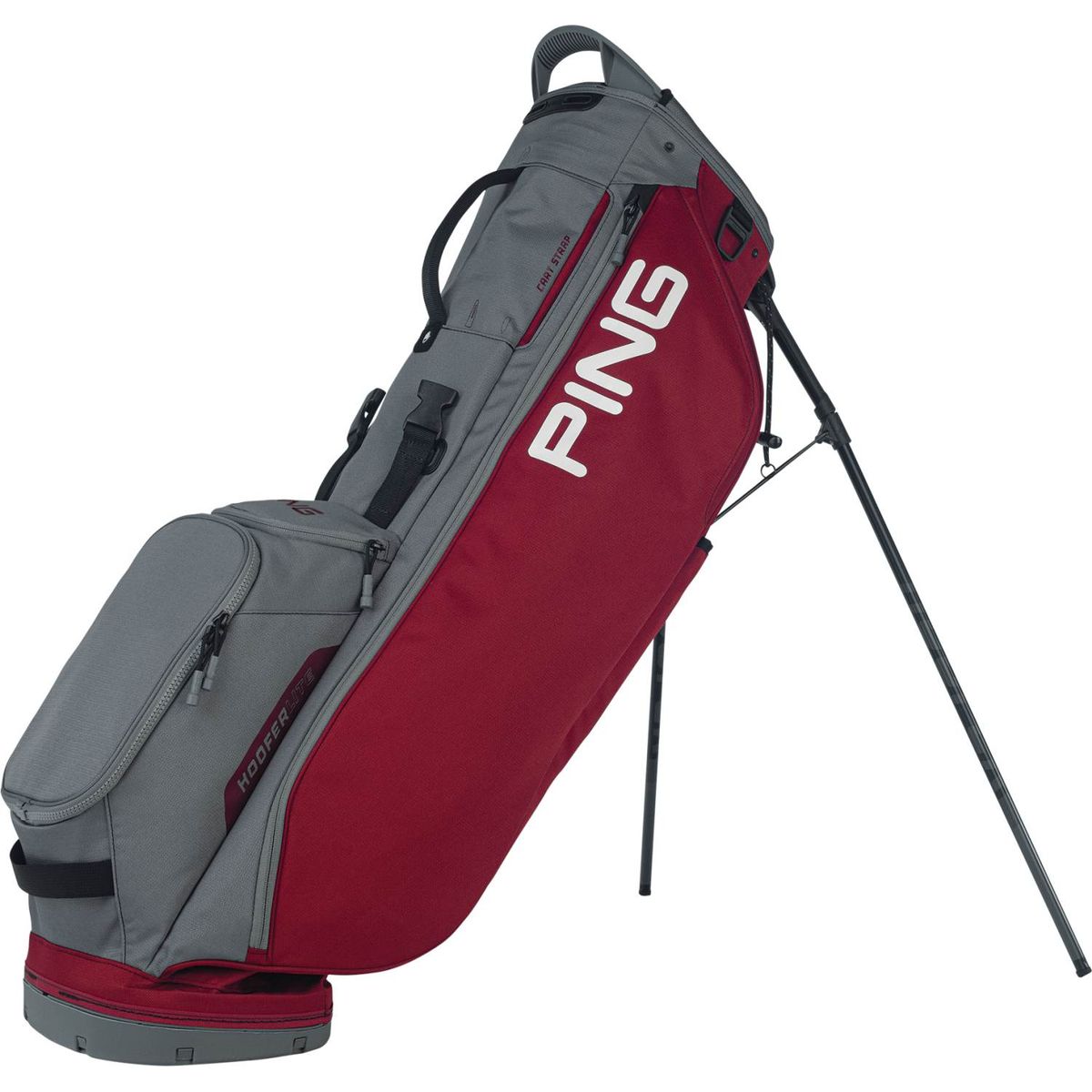 Ping Hoofer Lite Dame Bærebag - Cardinal/Dark Grey/Black