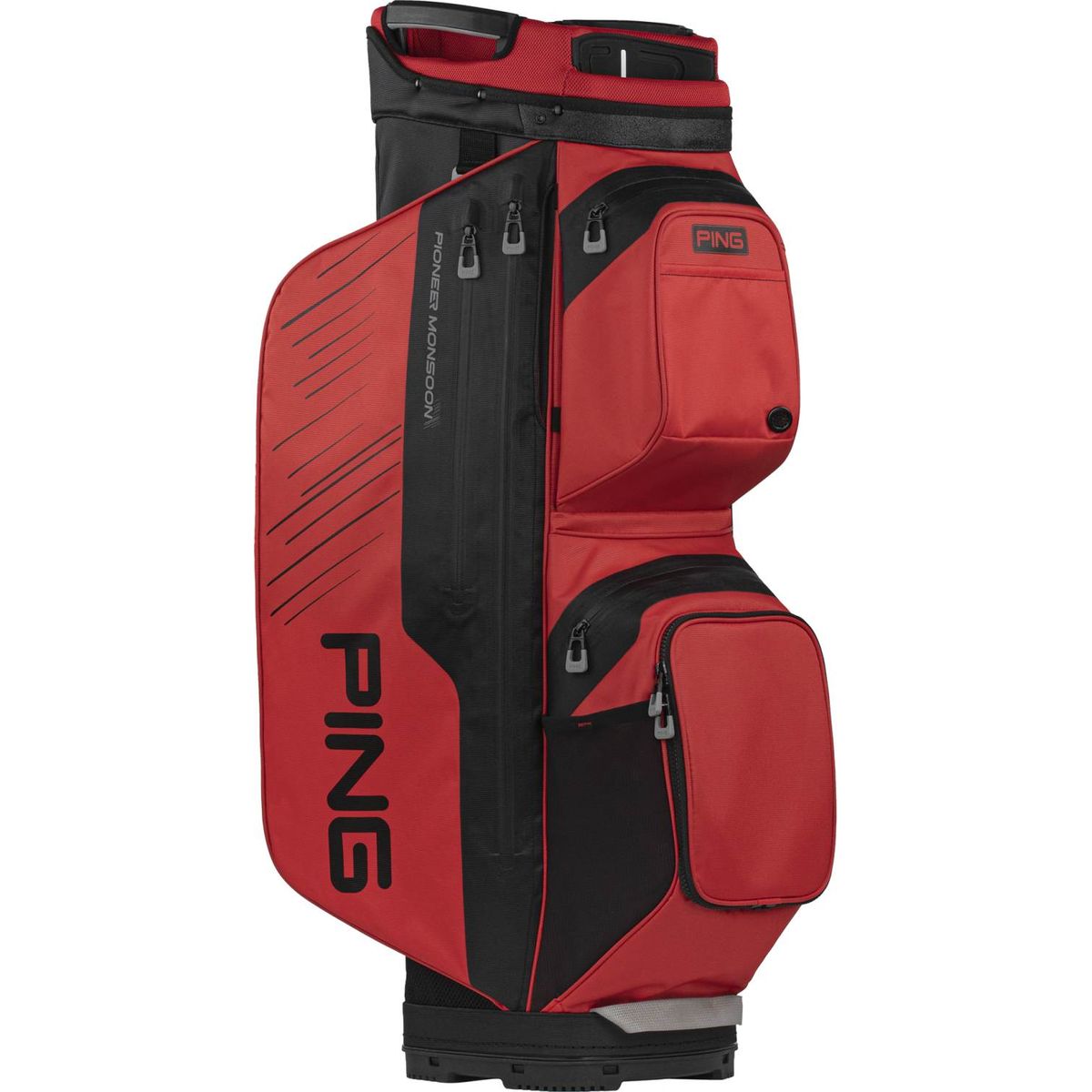 Ping Pioneer Monsoon Vandtæt Vognbag - Red/Black