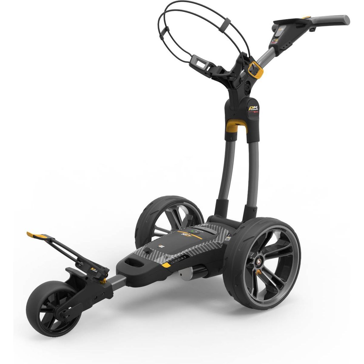 PowaKaddy CT8 GPS EBS Elektrisk golfvogn - Gun Metal - 260Wh, 29.6V (36 Huller)