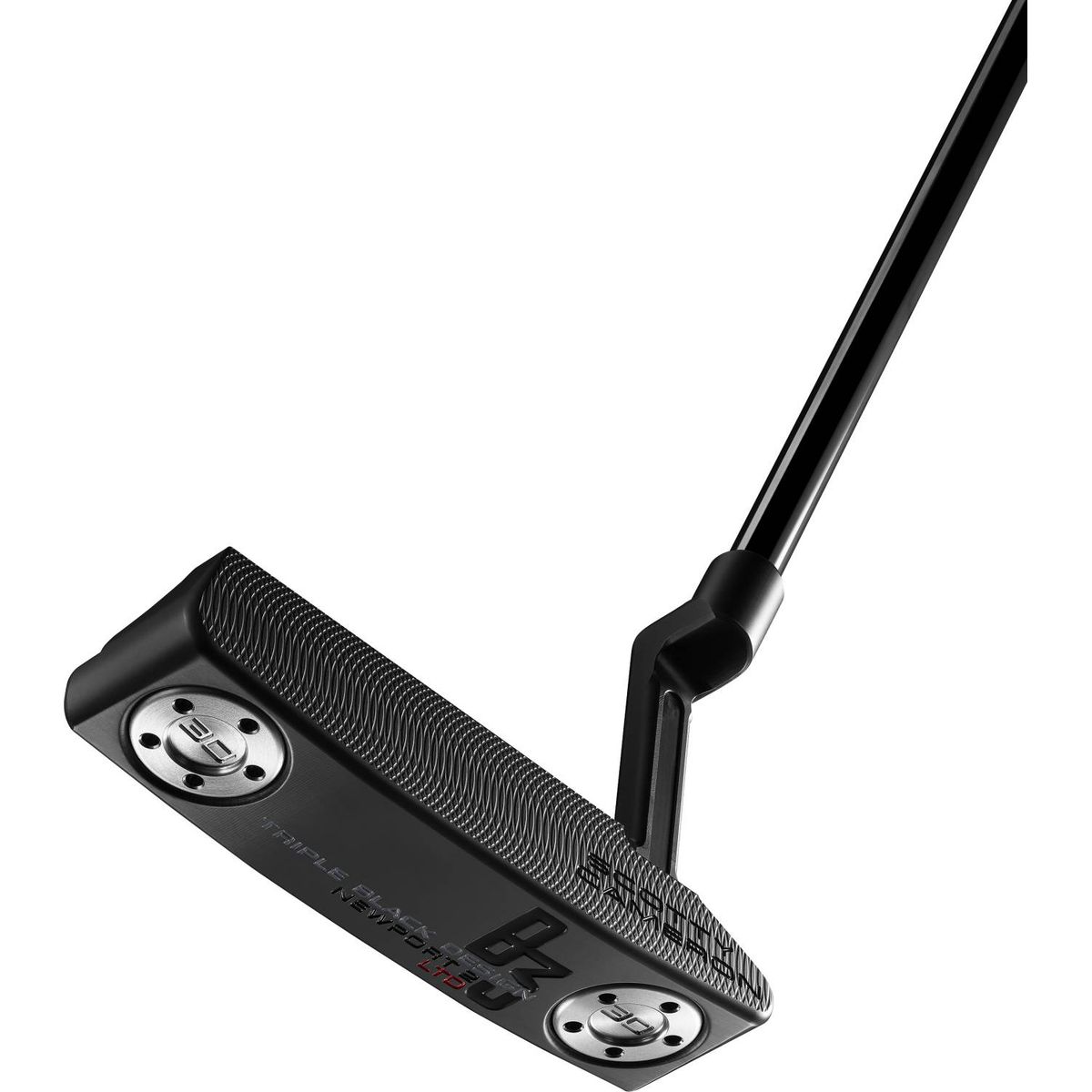 Scotty Cameron B3 Triple Black Design LTD Newport 2 (2024) Plumber Neck Putter - Sort - Højre - Str. 33" - Scotty Cameron Pistolini Plus Standard Sort/Hvid