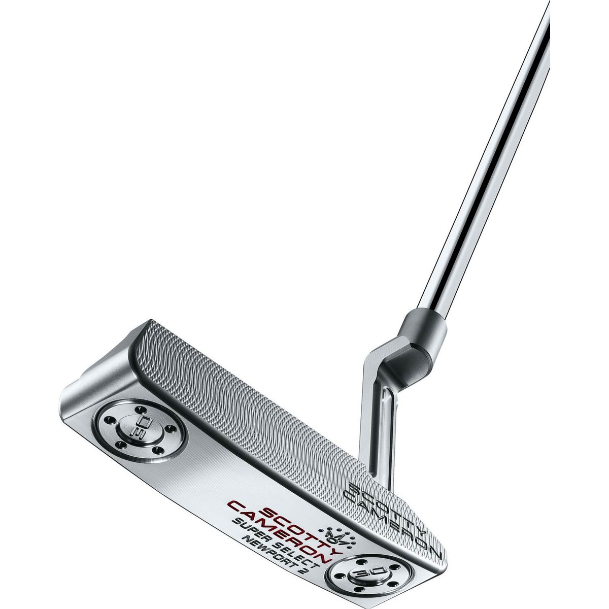 Scotty Cameron Super Select Newport 2 Plumber Neck Putter - Chrome - Højre - Str. 35" - Scotty Cameron Pistolini Plus (2023) Standard Sort/Hvid/Rød