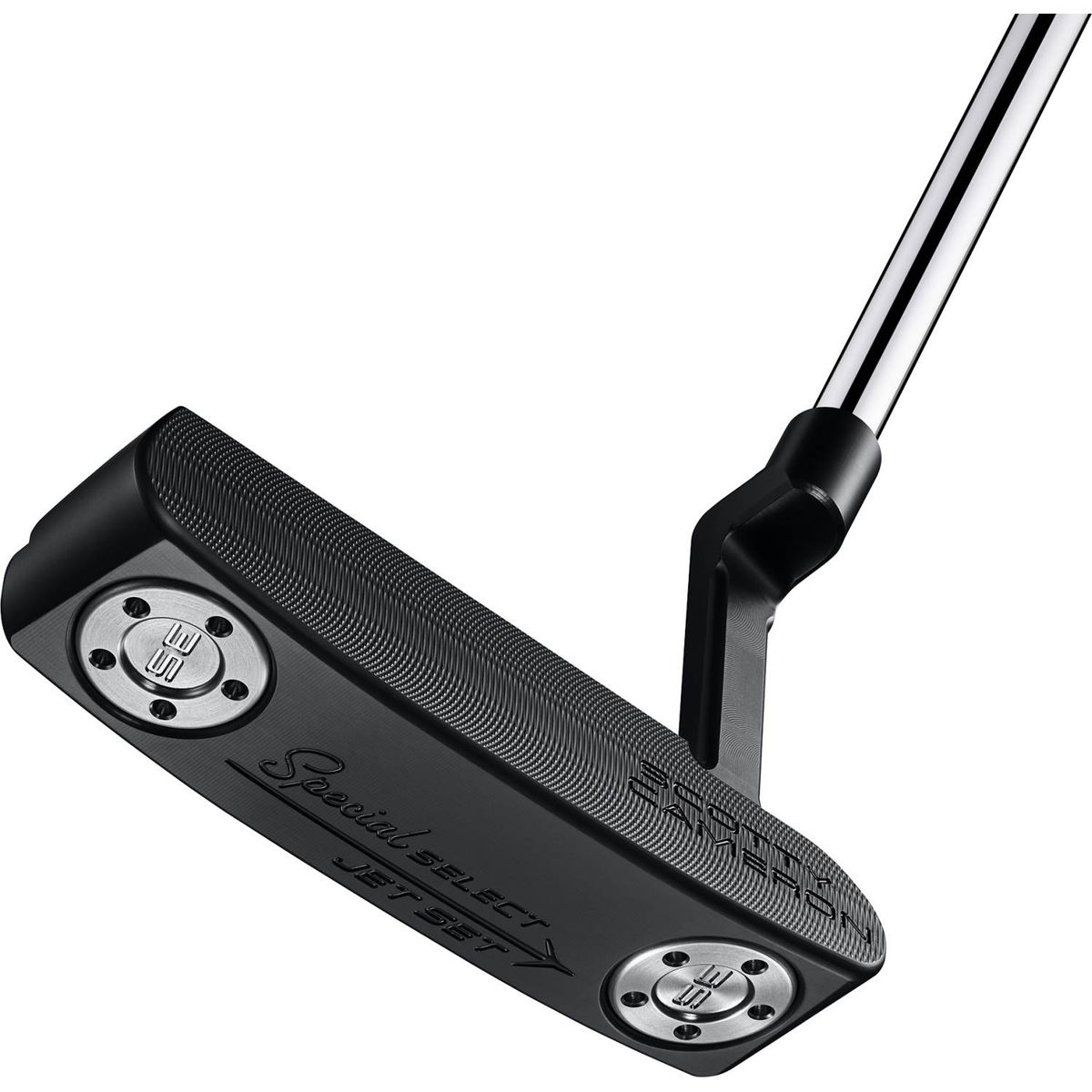 Scotty Cameron Special Select Jet Set Newport (2022) Plumber Neck Herre Putter - Black - Højre - Str. 35" - Scotty Cameron Pistolini Plus Standard Sort/Grå