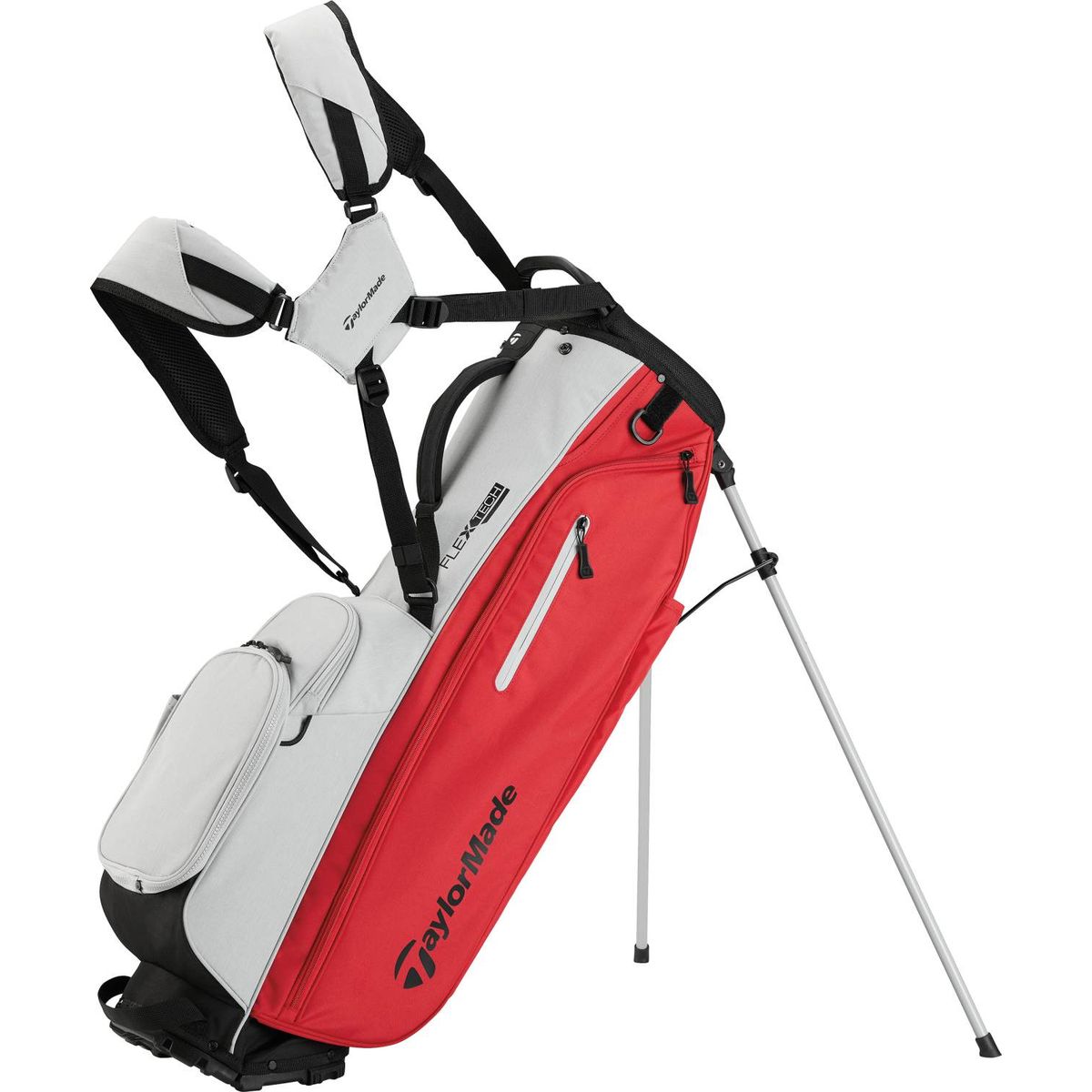 Taylormade FlexTech Bærebag - Silver/Red