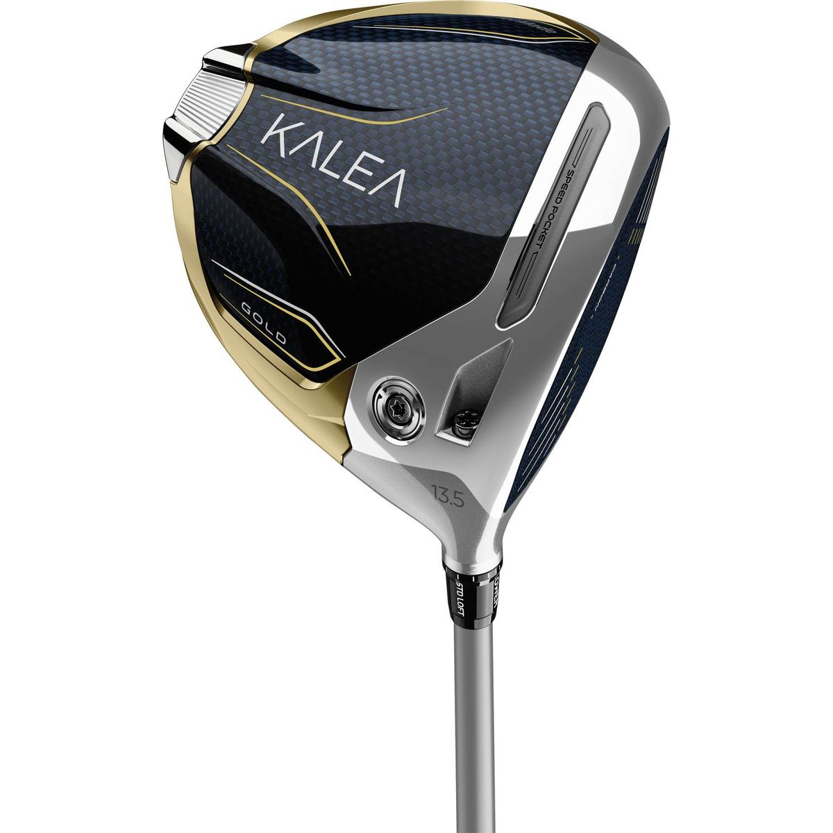 Taylormade Kalea Gold Dame Driver - Navy/Gold - Højre - 11.5° - Taylormade Kalea Gold Ultralight 40 Dame Grafit