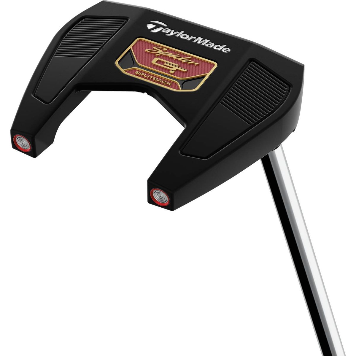 Taylormade Spider GT Splitback Single Bend Neck Herre Putter - Black - Højre - Str. 34" - Taylormade Pistol GTR 1.0 (2023) 1.0 Sort/Rød