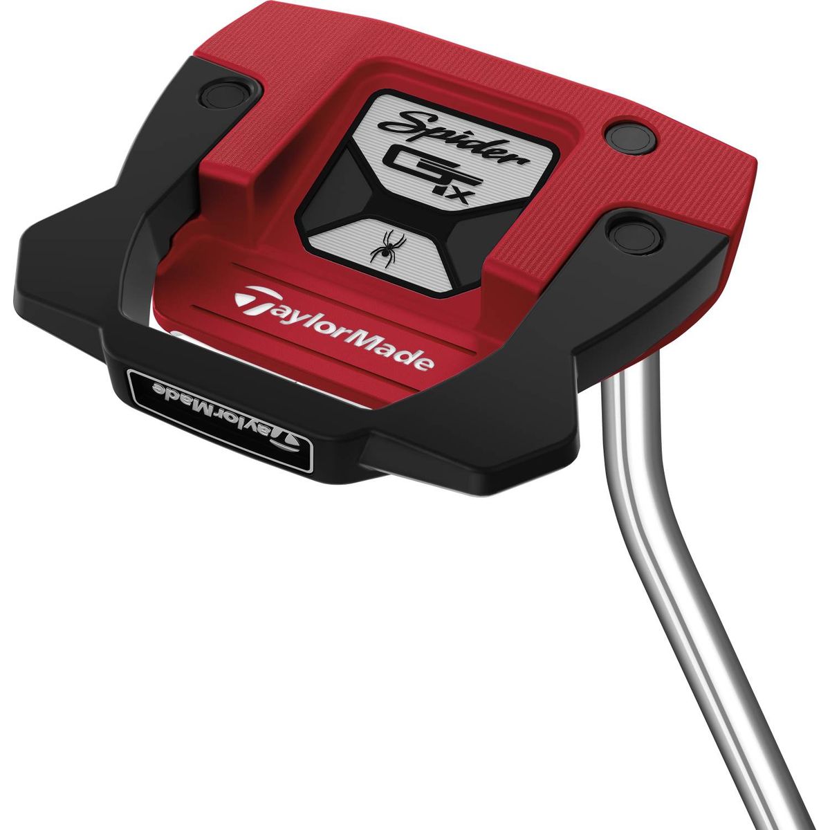 Taylormade Spider GTX Single Bend Neck Putter - Rød - Venstre - Str. 35" - Taylormade Pistol GTR 1.0 (2023) 1.0 Grå/Hvid