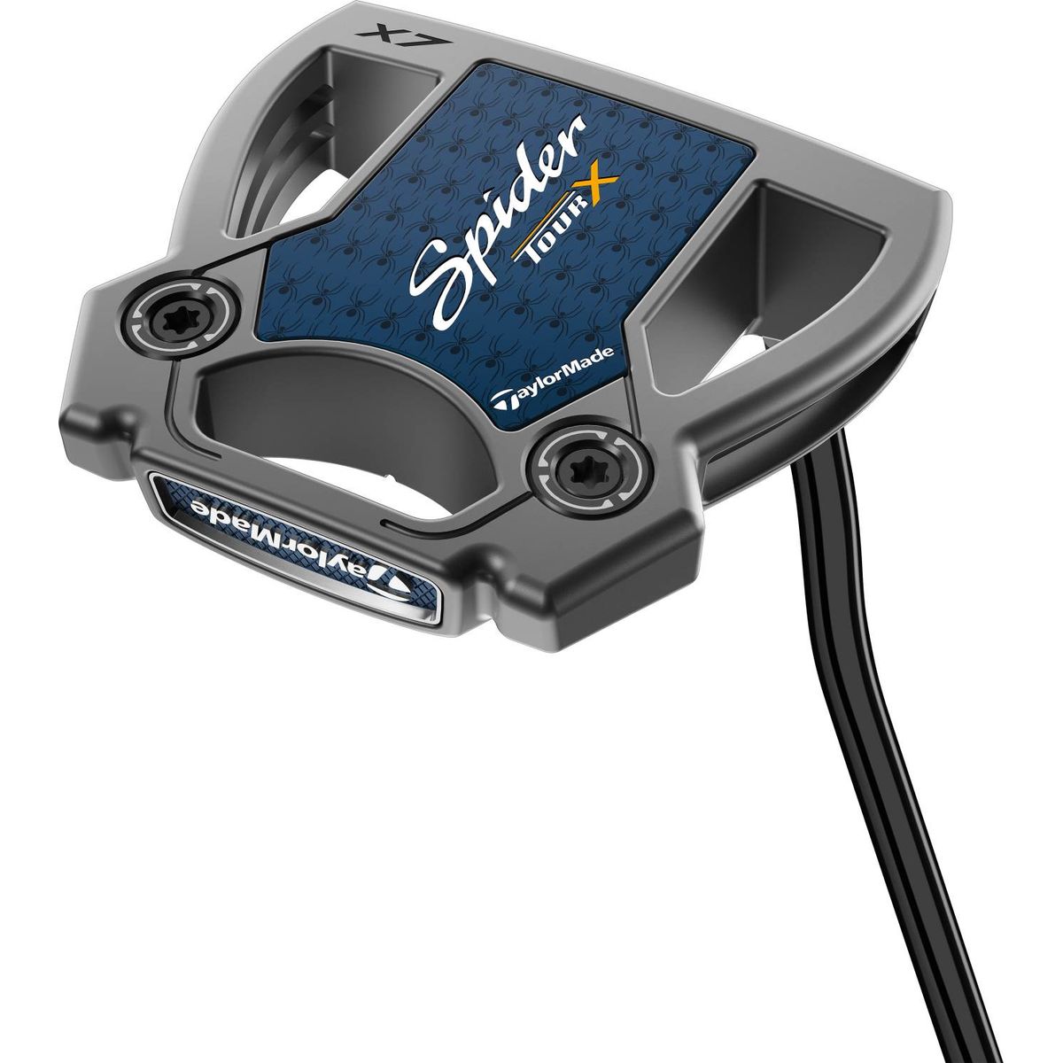 Taylormade Spider Tour X Double Bend Neck Putter - Børstet Stål - Venstre - Str. 34" - Taylormade Pistol GT 1.0 (2023) 1.0 Hvid/Sort