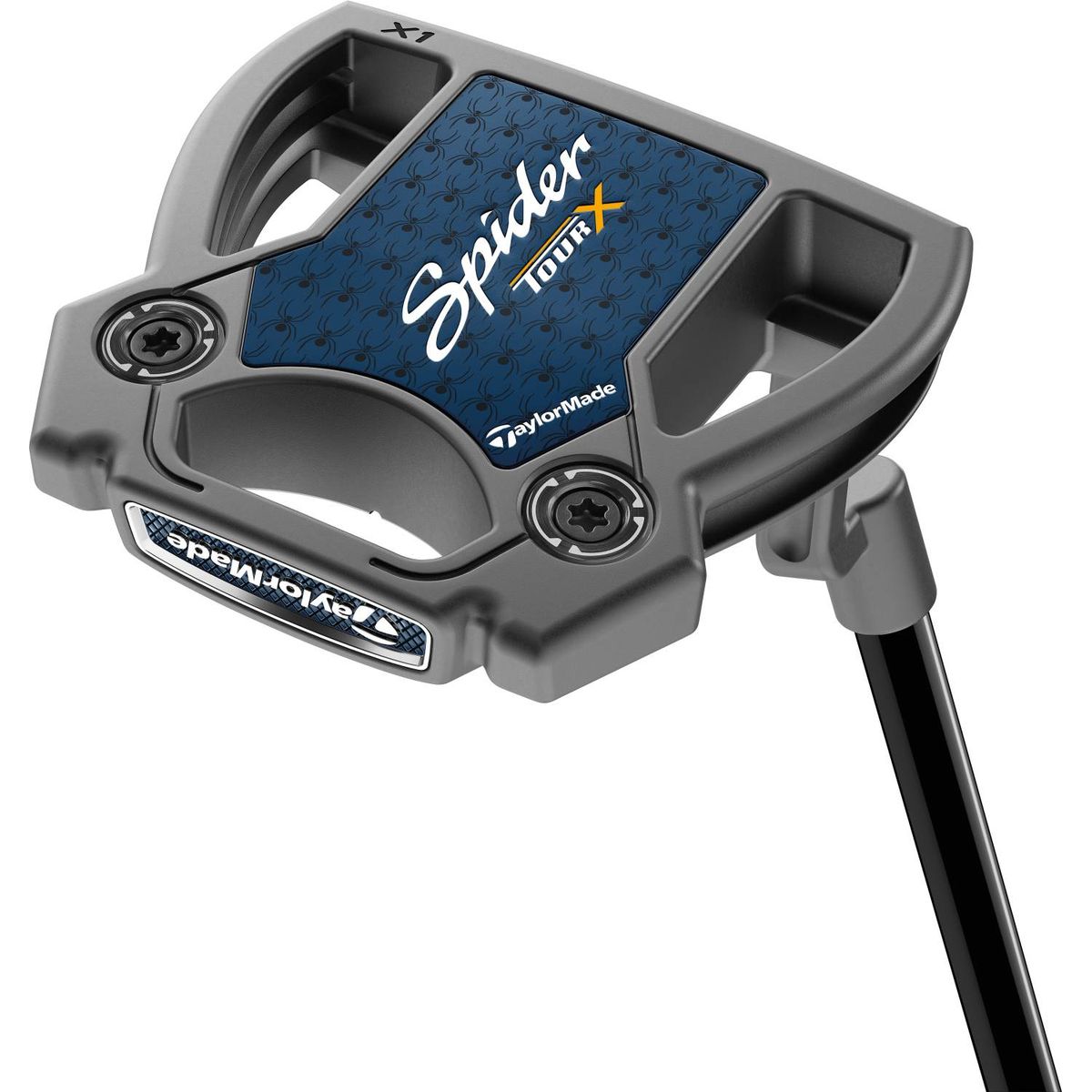 Taylormade Spider Tour X Plumber Neck Putter - Børstet Stål - Højre - Str. 35" - Taylormade Pistol GT 1.0 (2023) 1.0 Hvid/Sort