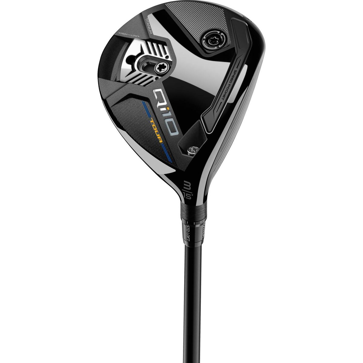 Taylormade Qi10 Tour Herre Fairwaykølle - Sort/Blå - Højre - 15.0° (3 Kølle) - Mitsubishi Chemical Tensei AV Limited Blue 75 Regular Grafit